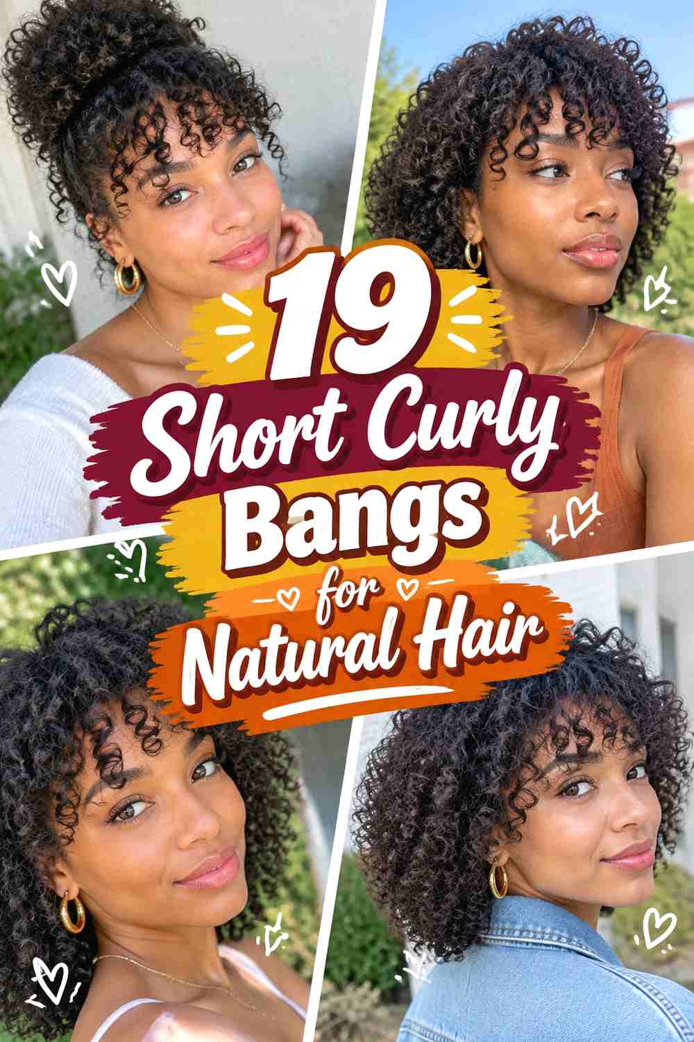 19 Short Curly Bangs for Natural Hair