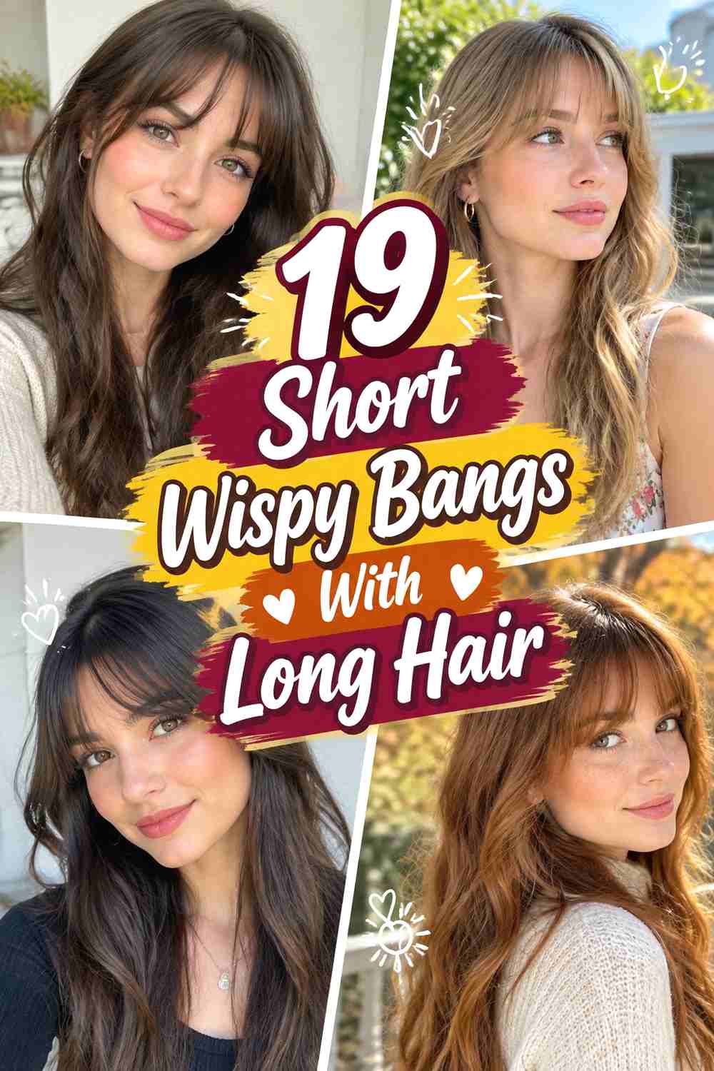 19 Short Wispy Bangs With Long Hair