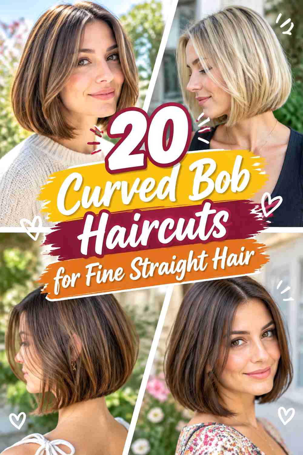 20 Curved Bob Haircuts for Fine Straight Hair