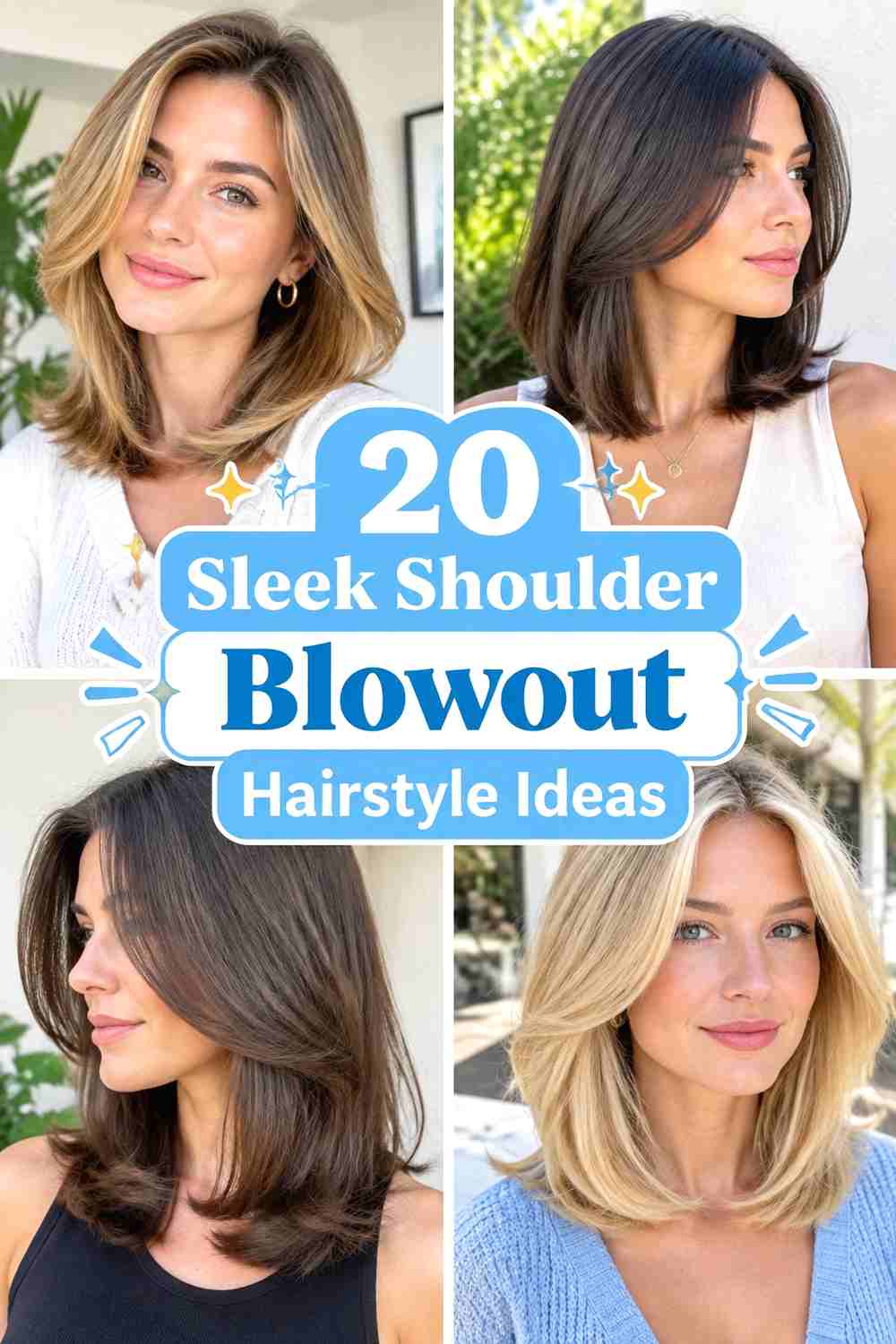 20 Sleek Shoulder Blowout Hairstyle Ideas