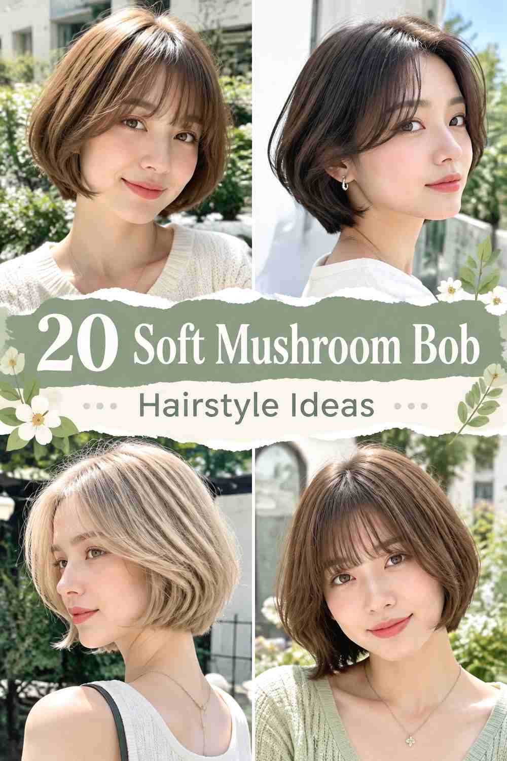 20 Soft Mushroom Bob Hairstyle Ideas