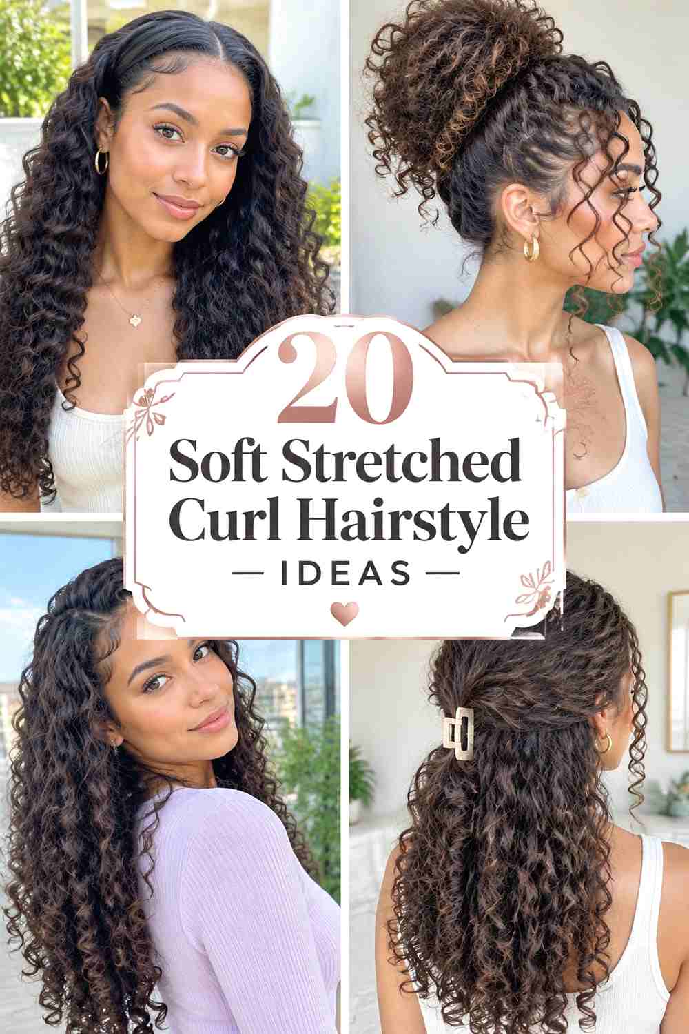20 Soft Stretched Curl Hairstyle Ideas
