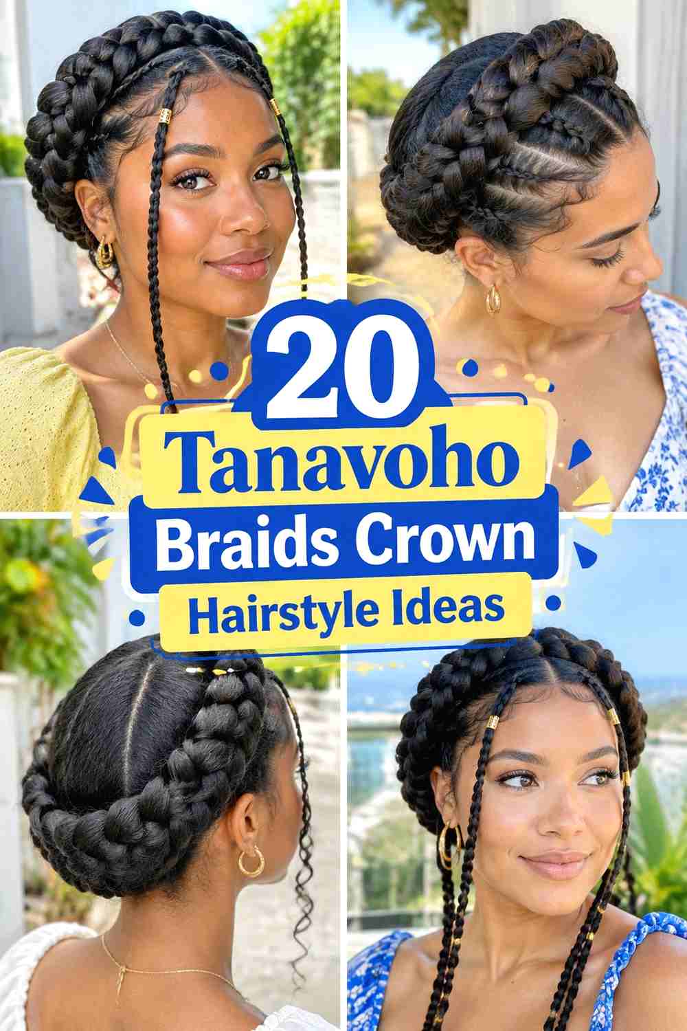 20 Tanavoho Braids Crown Hairstyle Ideas