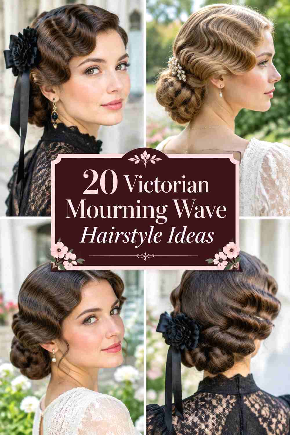 20 Victorian Mourning Wave Hairstyle Ideas