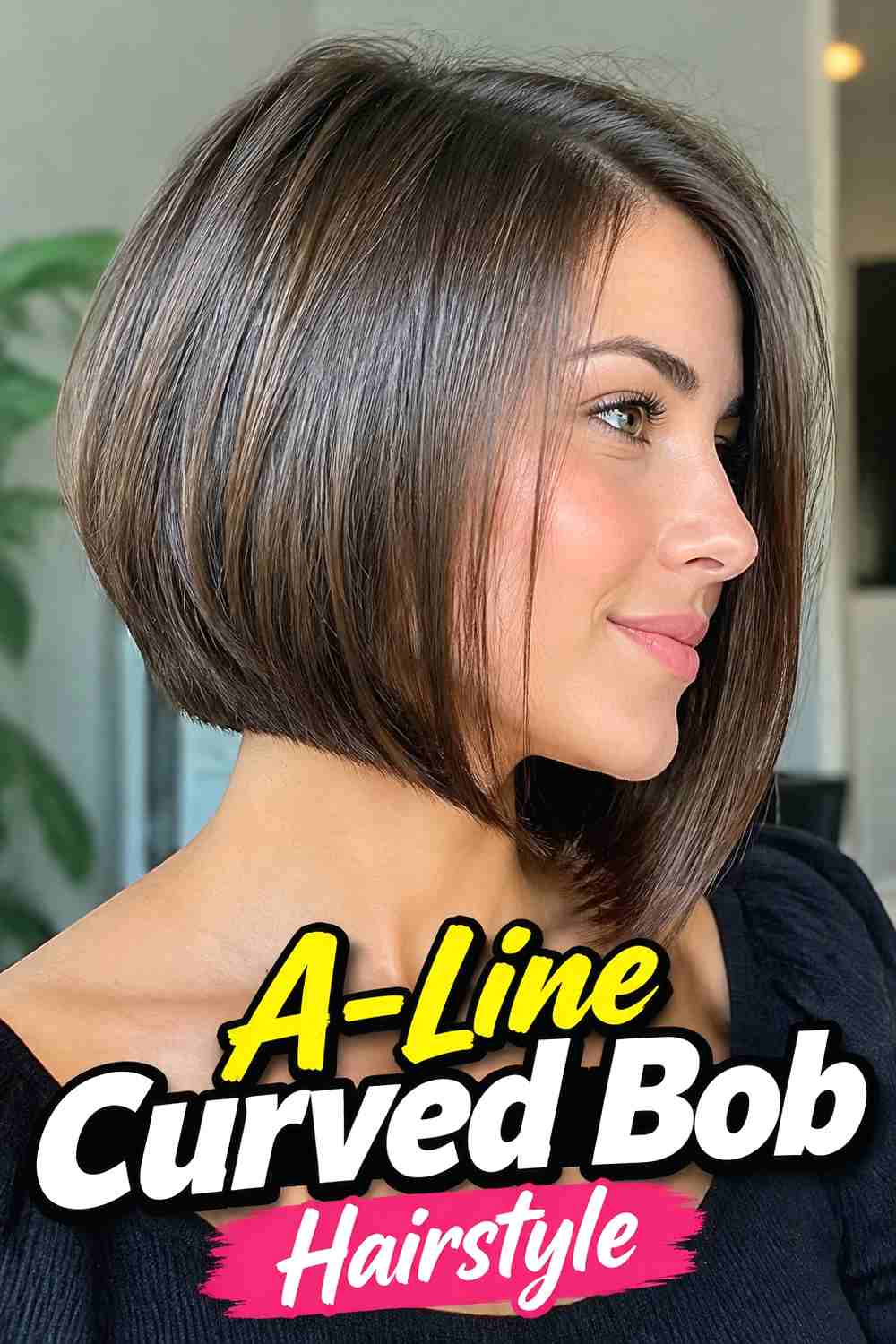 13. A Line Curved Bob Hairstyle