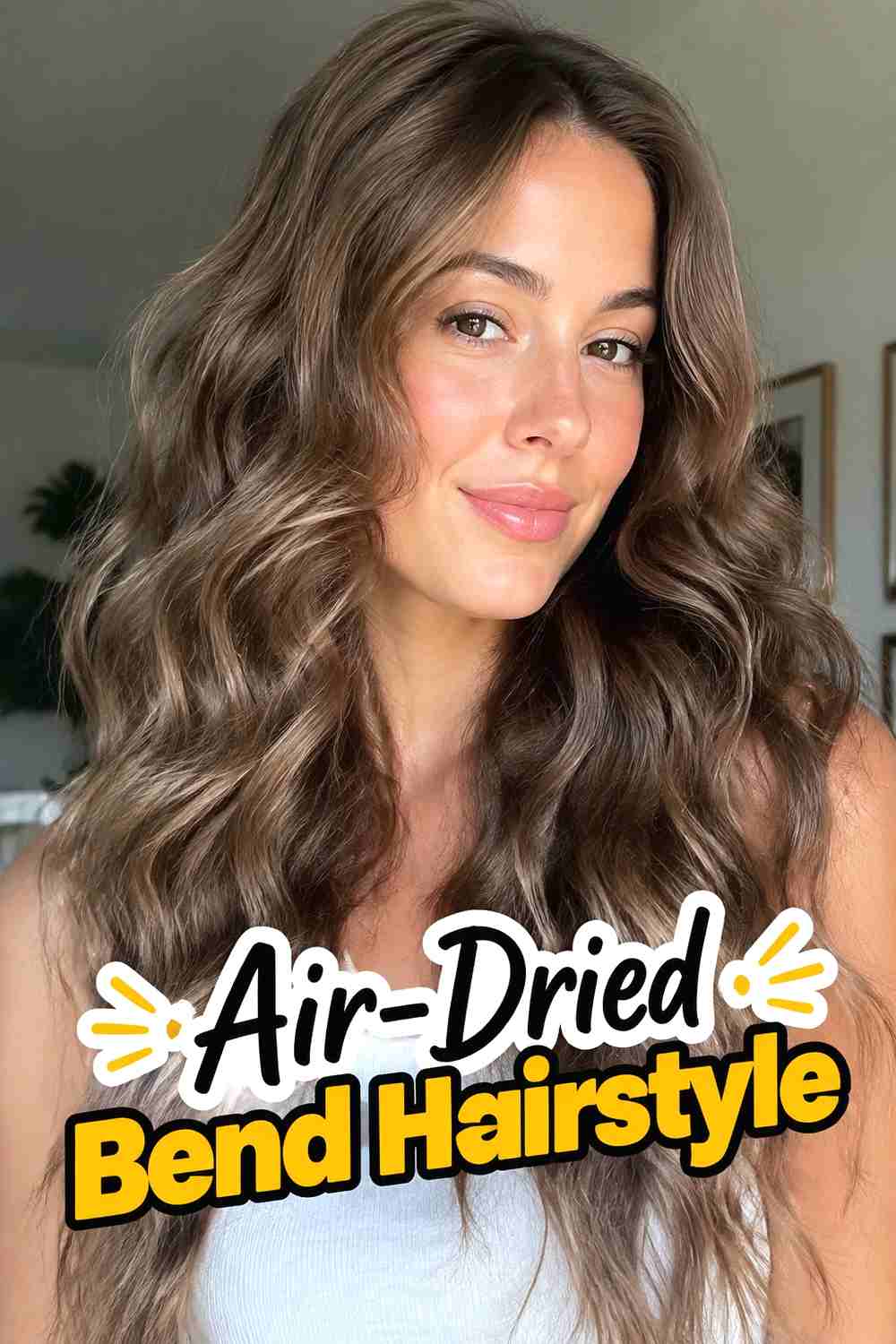 2. Air Dried Bend Hairstyle