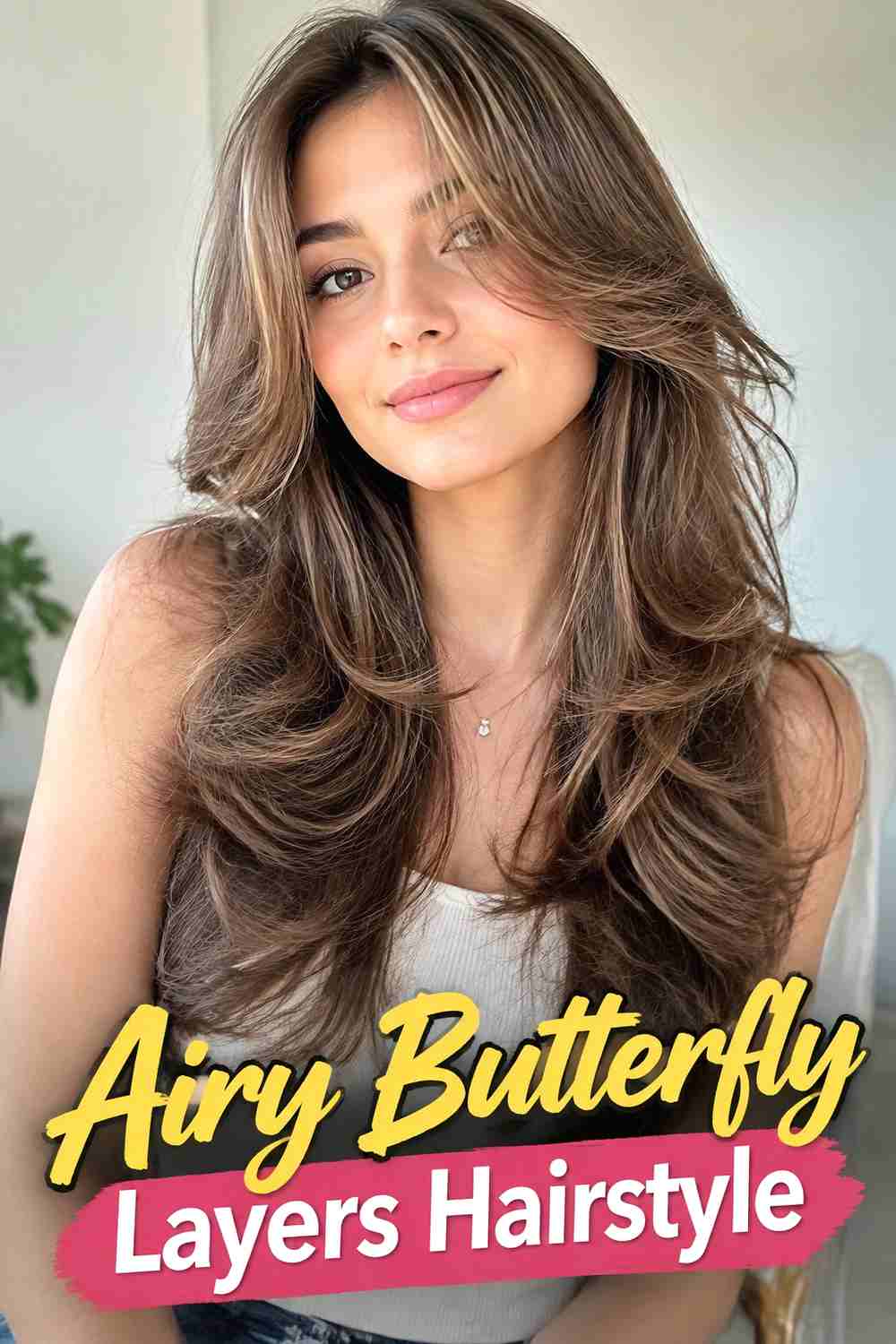 9. Airy Butterfly Layers Hairstyle