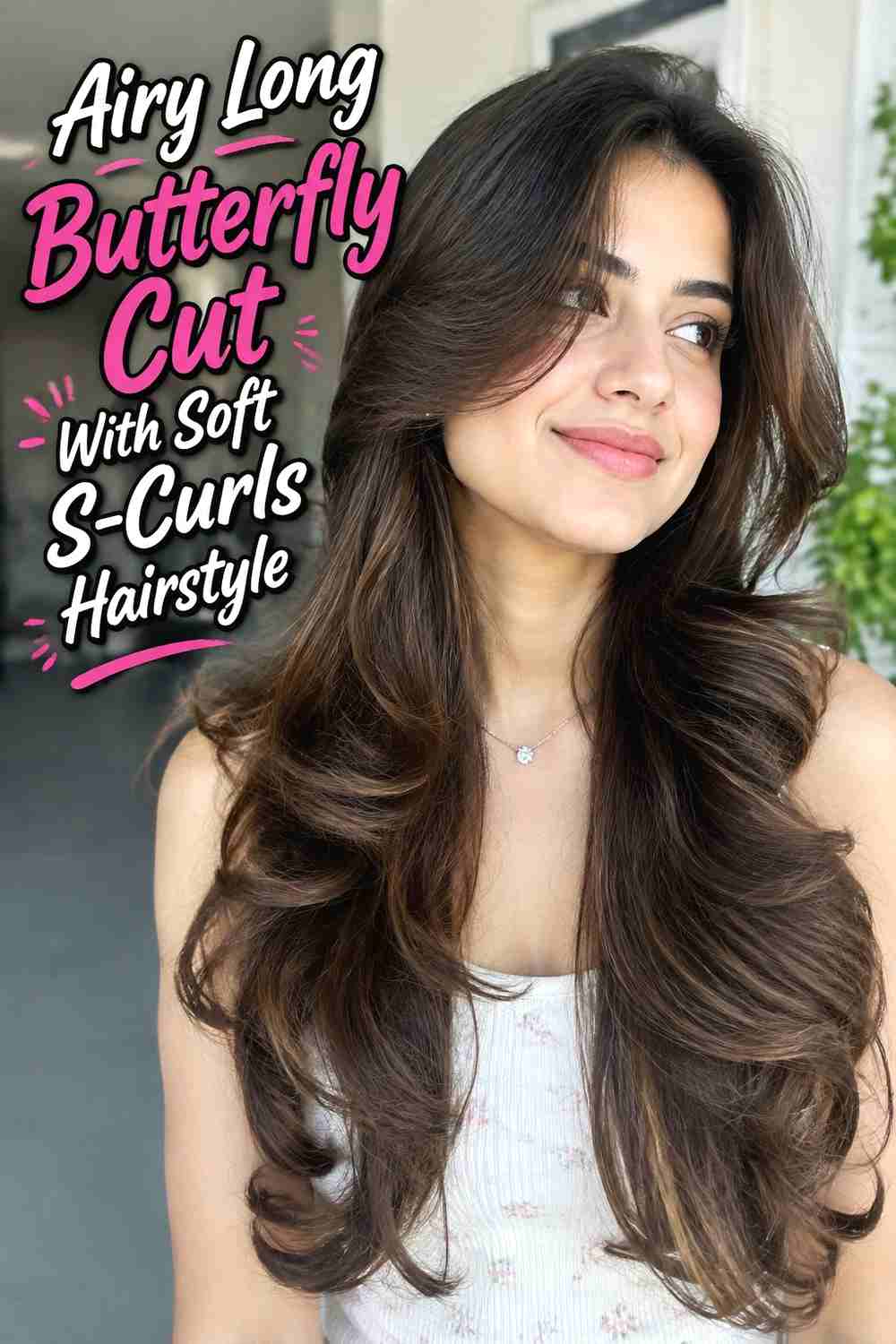 7. Airy Long Butterfly Cut With Soft S Curls Hairstyle