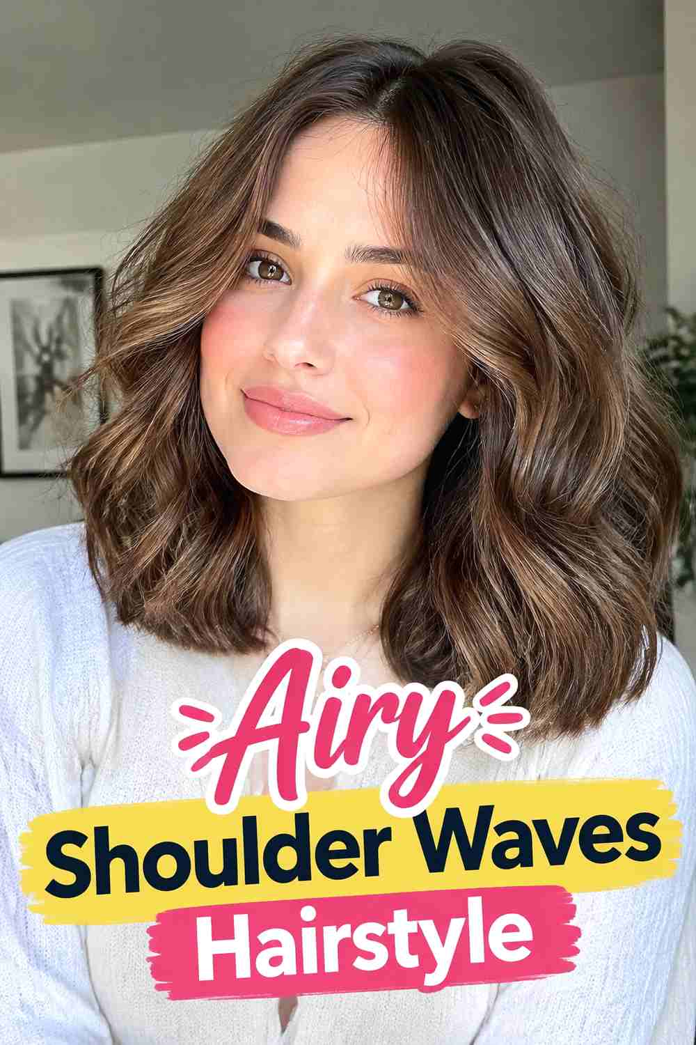 11. Airy Shoulder Waves Hairstyle