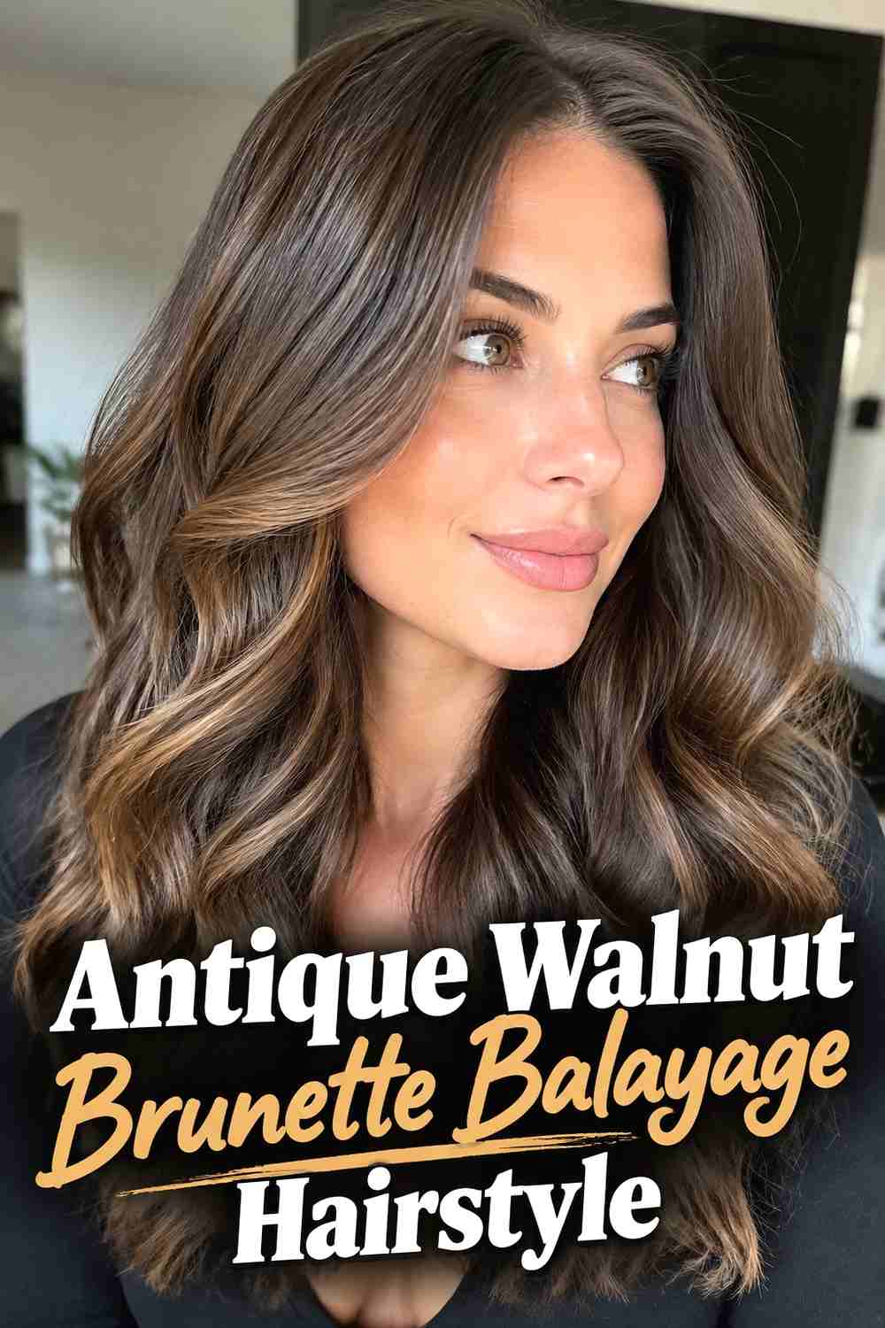 1. Antique Walnut Brunette Balayage Hairstyle