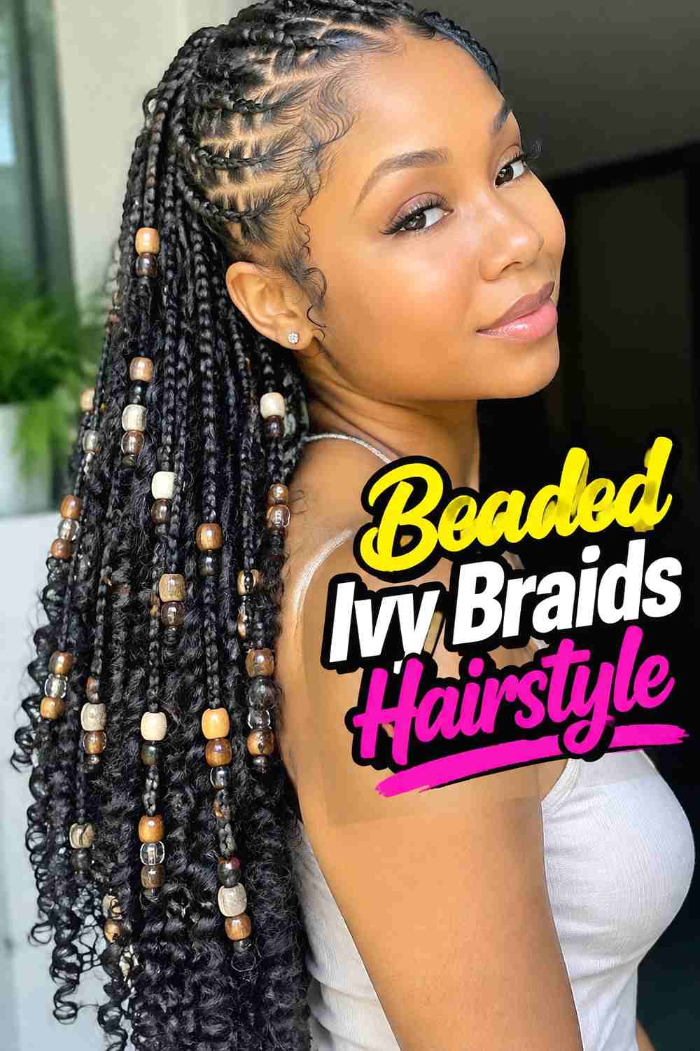 11. Beaded Ivy Braids Hairstyle