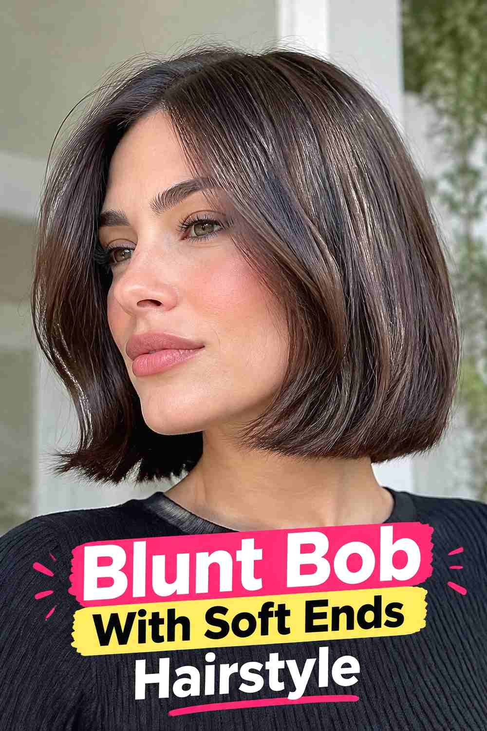 14. Blunt Bob With Soft Ends Hairstyle