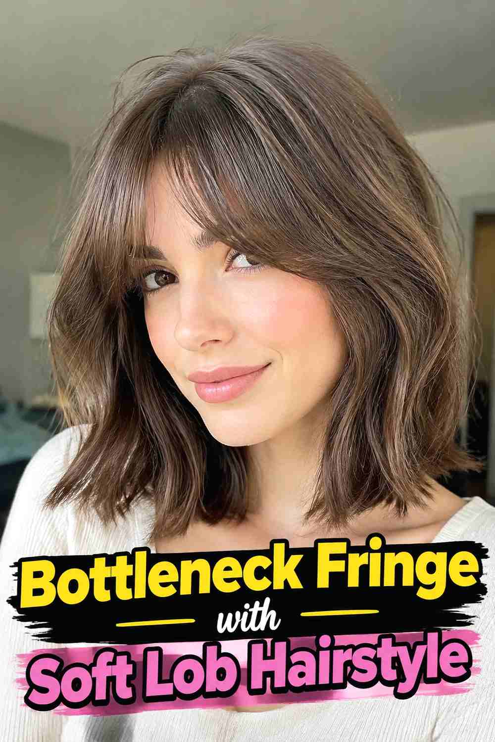 10. Bottleneck Fringe With Soft Lob Hairstyle