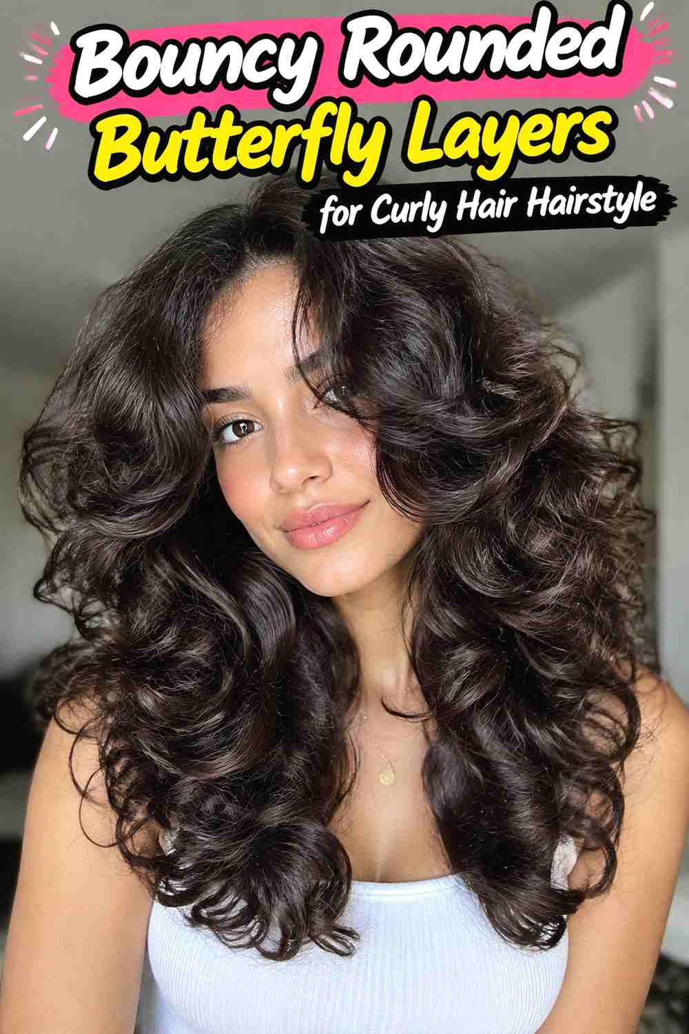 10. Bouncy Rounded Butterfly Layers For Curly Hair Hairstyle