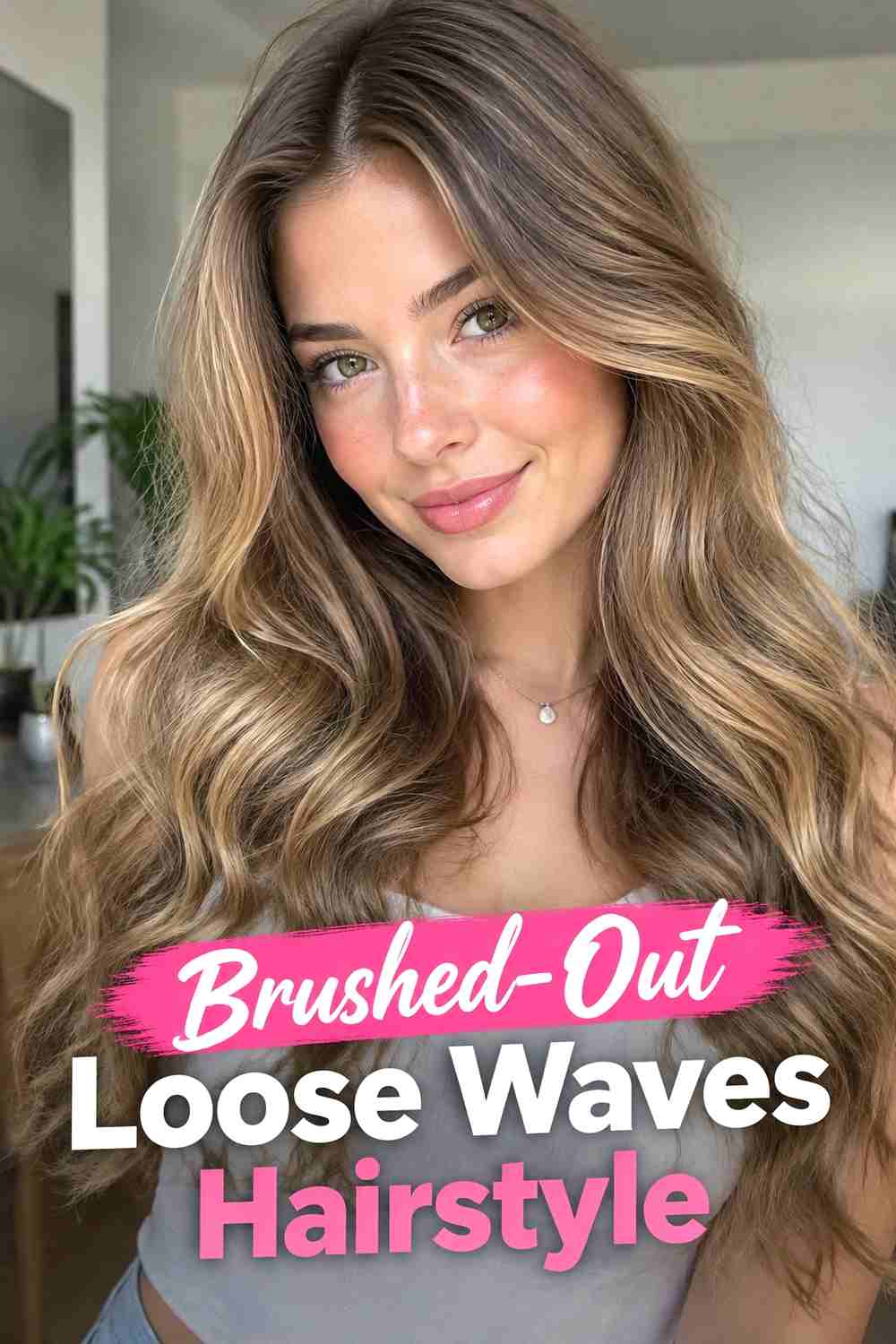 7. Brushed Out Loose Waves Hairstyle