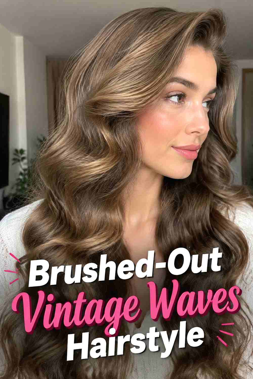 3. Brushed Out Vintage Waves Hairstyle
