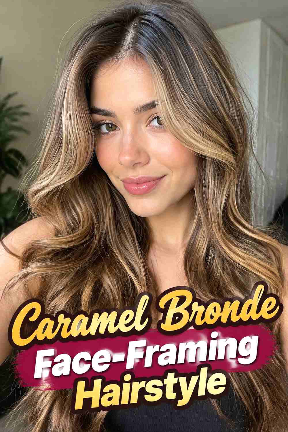 3. Caramel Bronde Face Framing Hairstyle