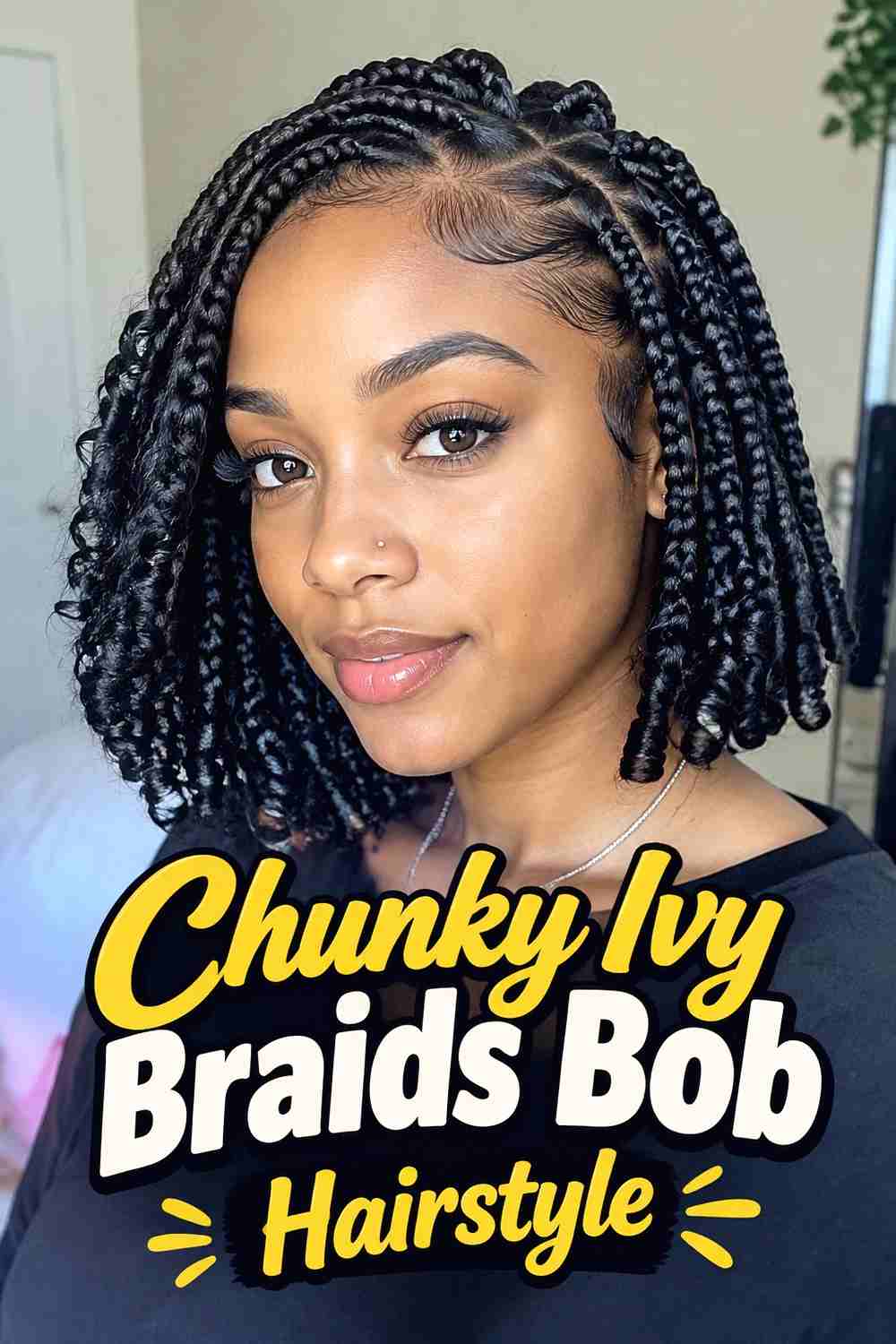 10. Chunky Ivy Braids Bob Hairstyle