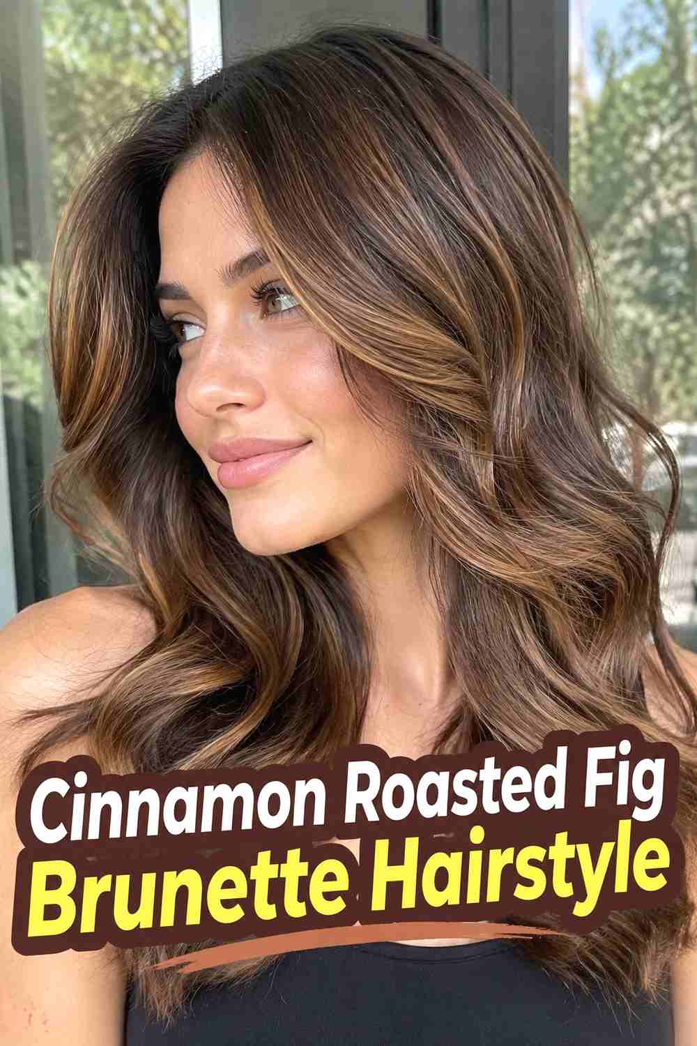 15. Cinnamon Roasted Fig Brunette Hairstyle