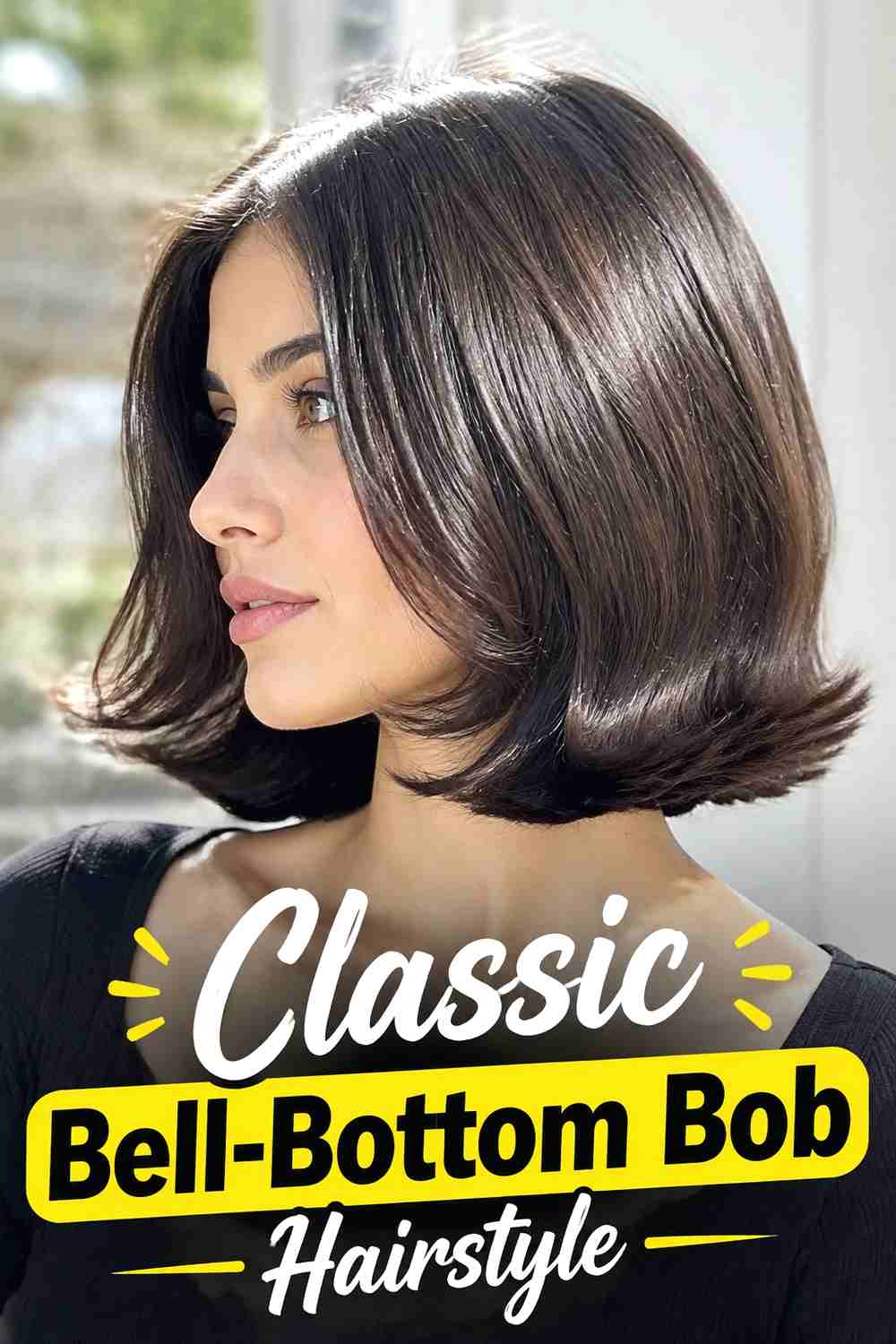 1. Classic Bell Bottom Bob Hairstyle