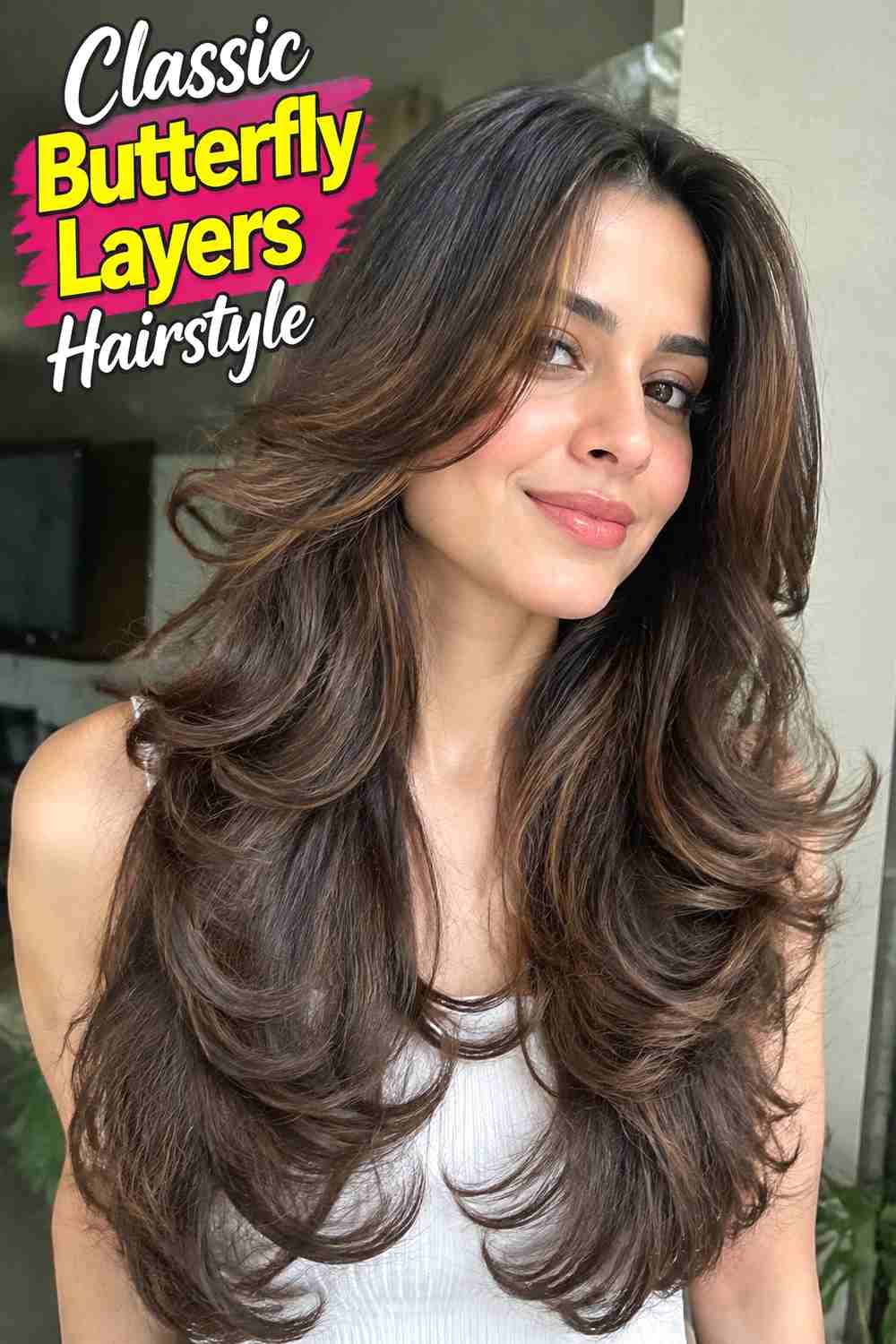 1. Classic Butterfly Layers Hairstyle