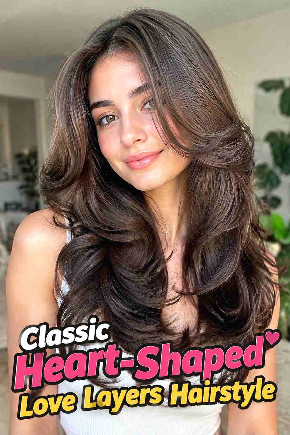 1. Classic Heart Shaped Love Layers Hairstyle