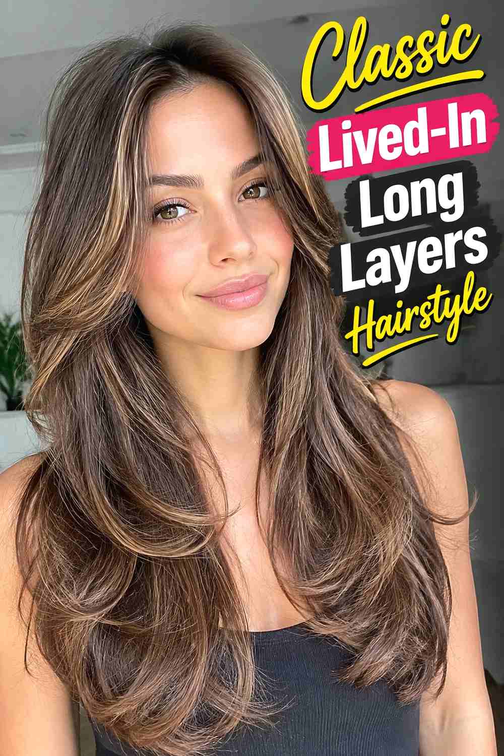 1. Classic Lived In Long Layers Hairstyle