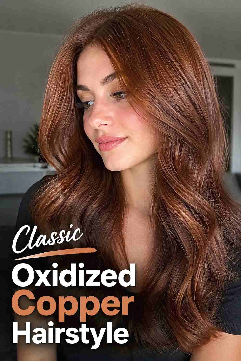 1. Classic Oxidized Copper Hairstyle