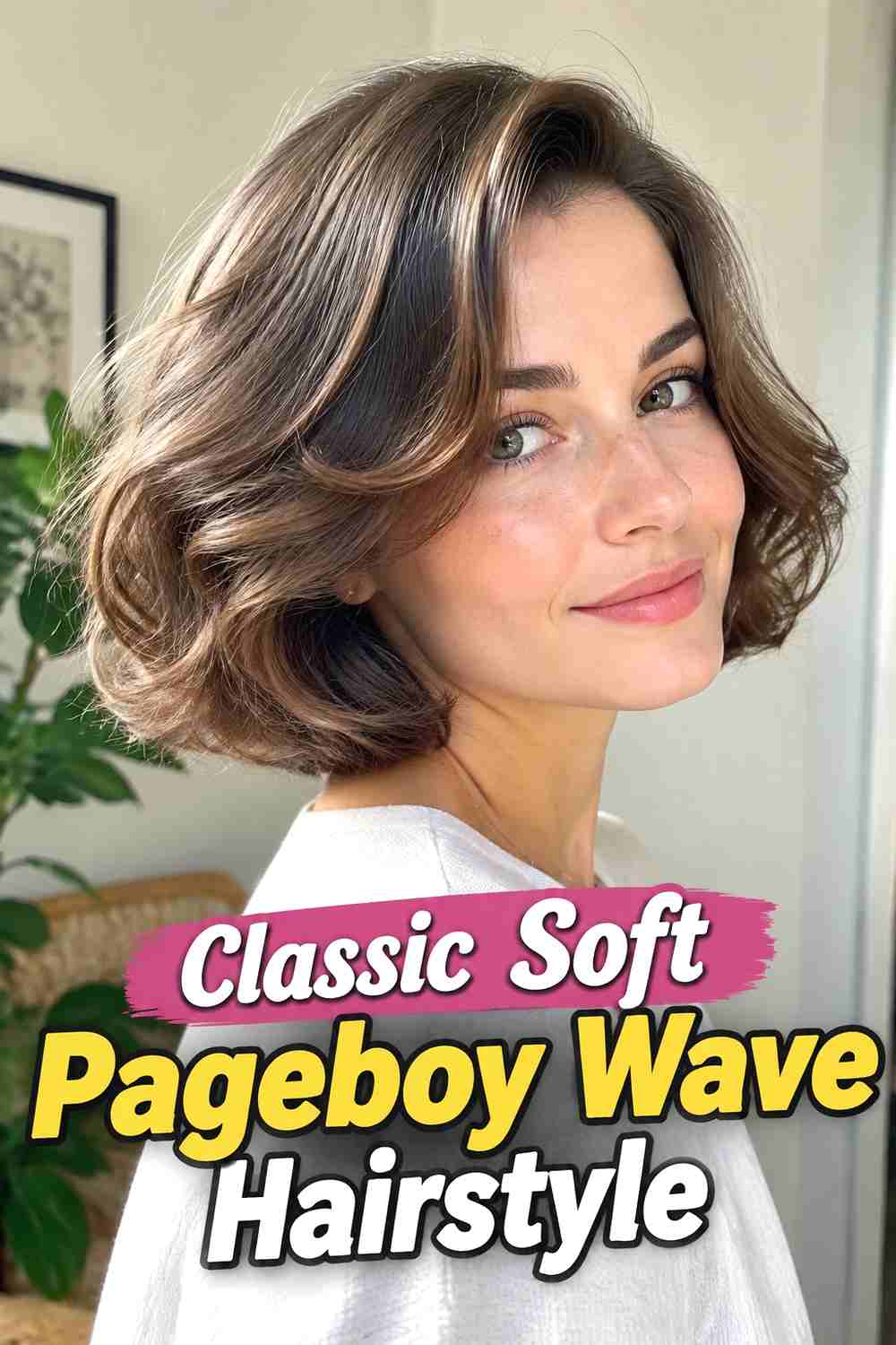 1. Classic Soft Pageboy Wave Hairstyle