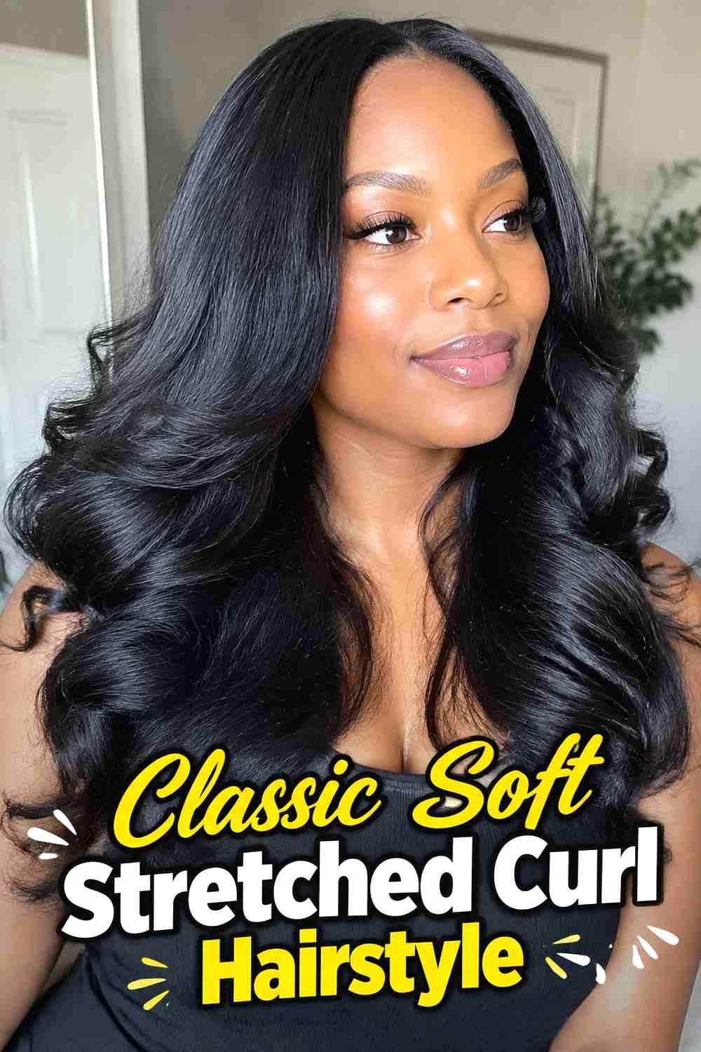 1. Classic Soft Stretched Curl Hairstyle