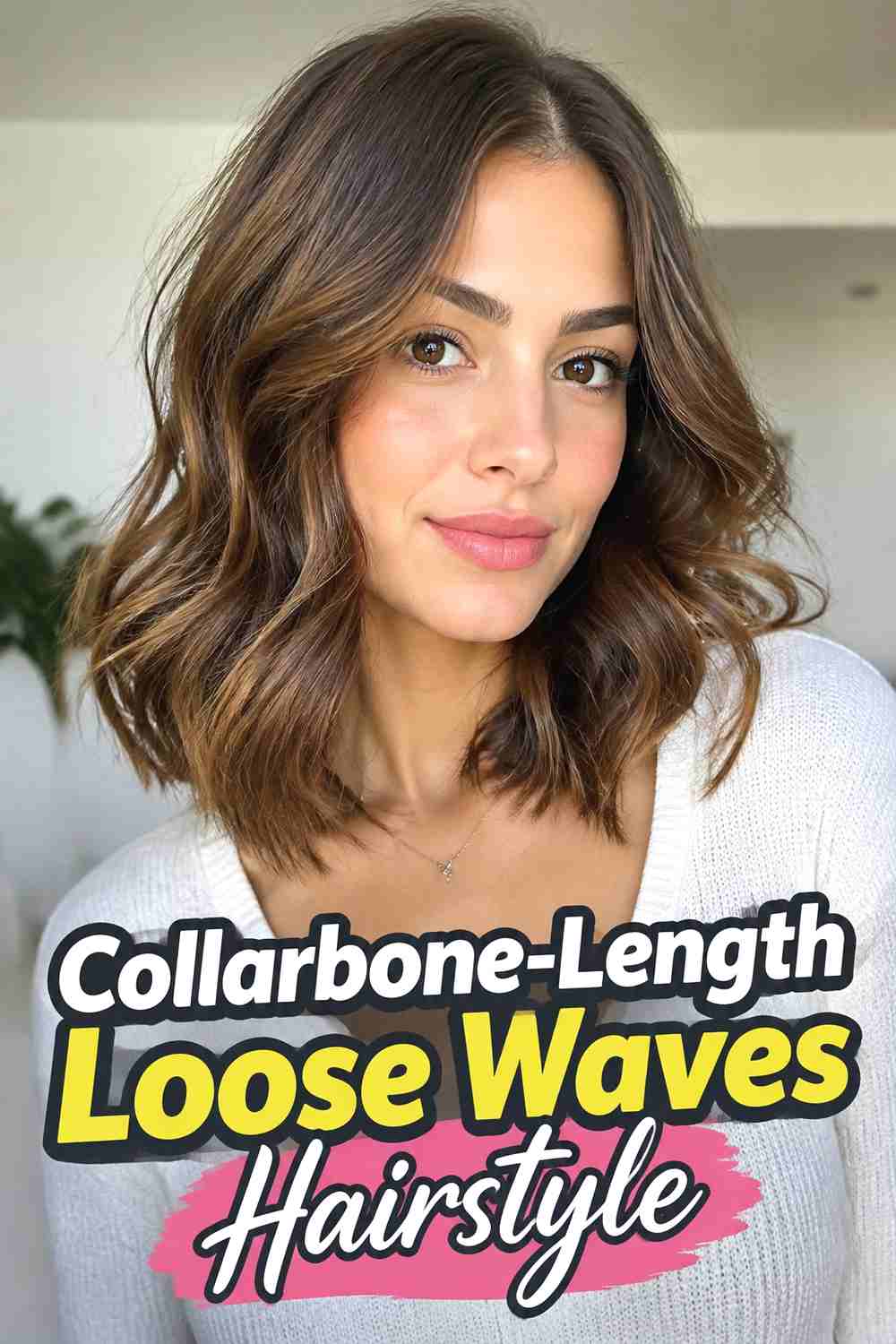11. Collarbone Length Loose Waves Hairstyle