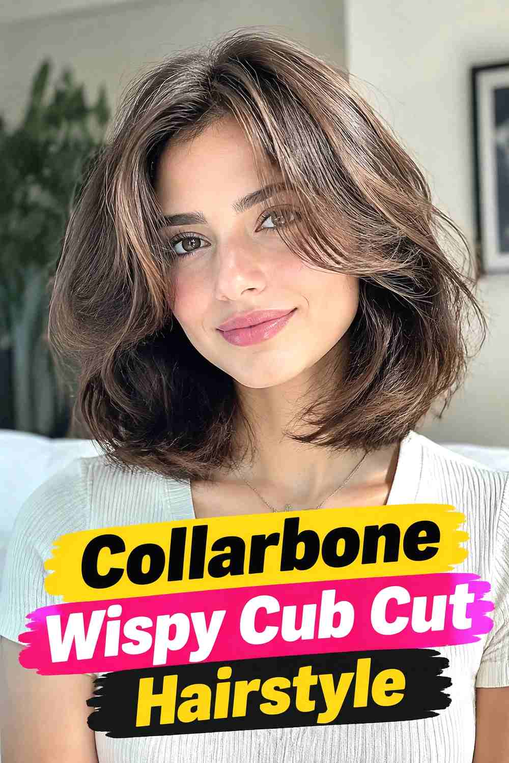 11. Collarbone Wispy Cub Cut Hairstyle