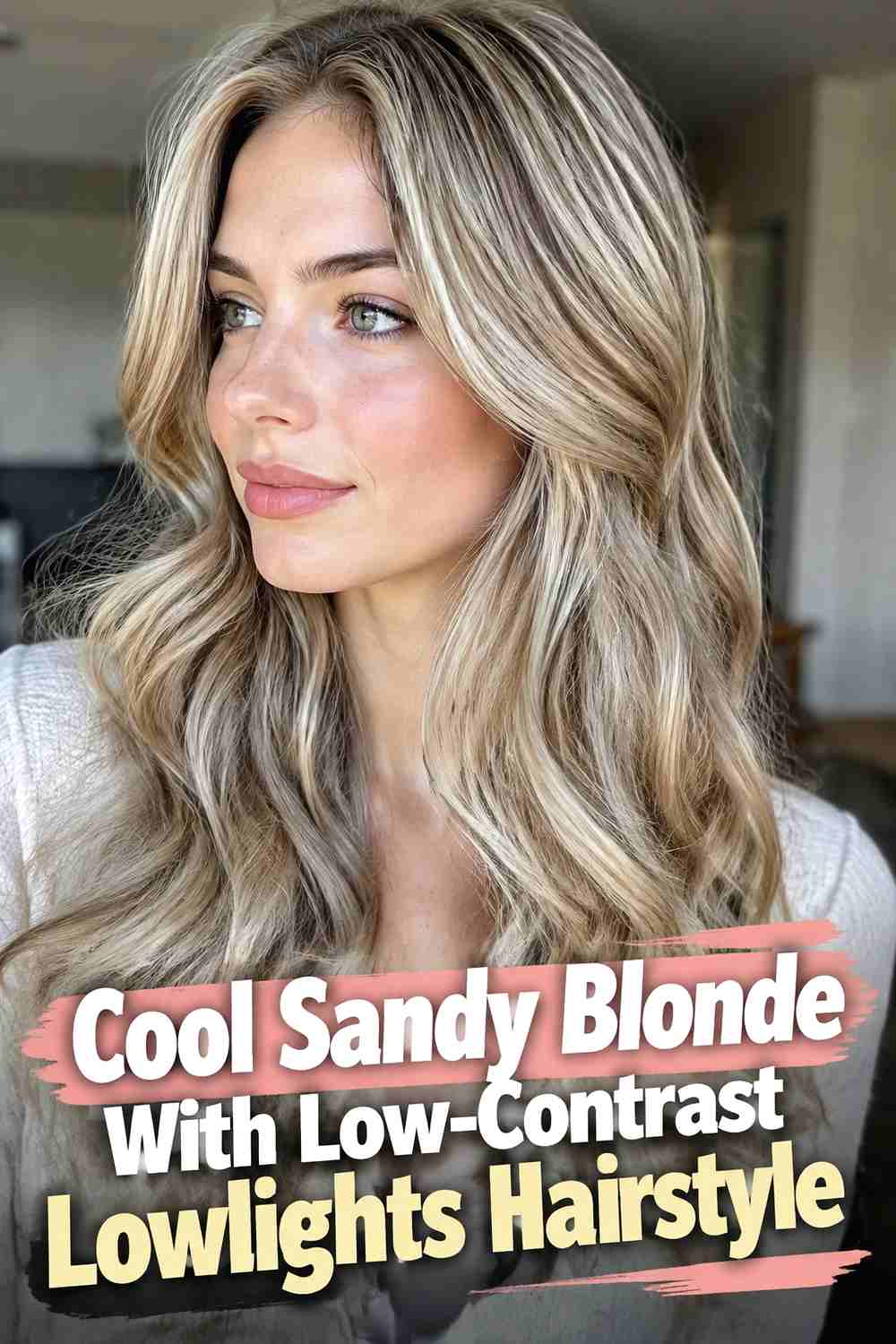 11. Cool Sandy Blonde With Low Contrast Lowlights Hairstyle