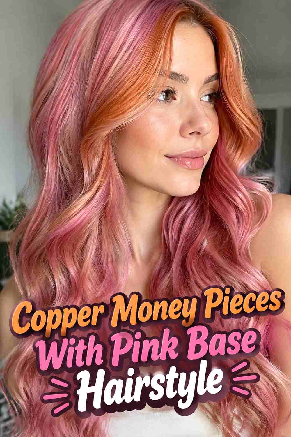 10. Copper Money Pieces With Pink Base Hairstyle