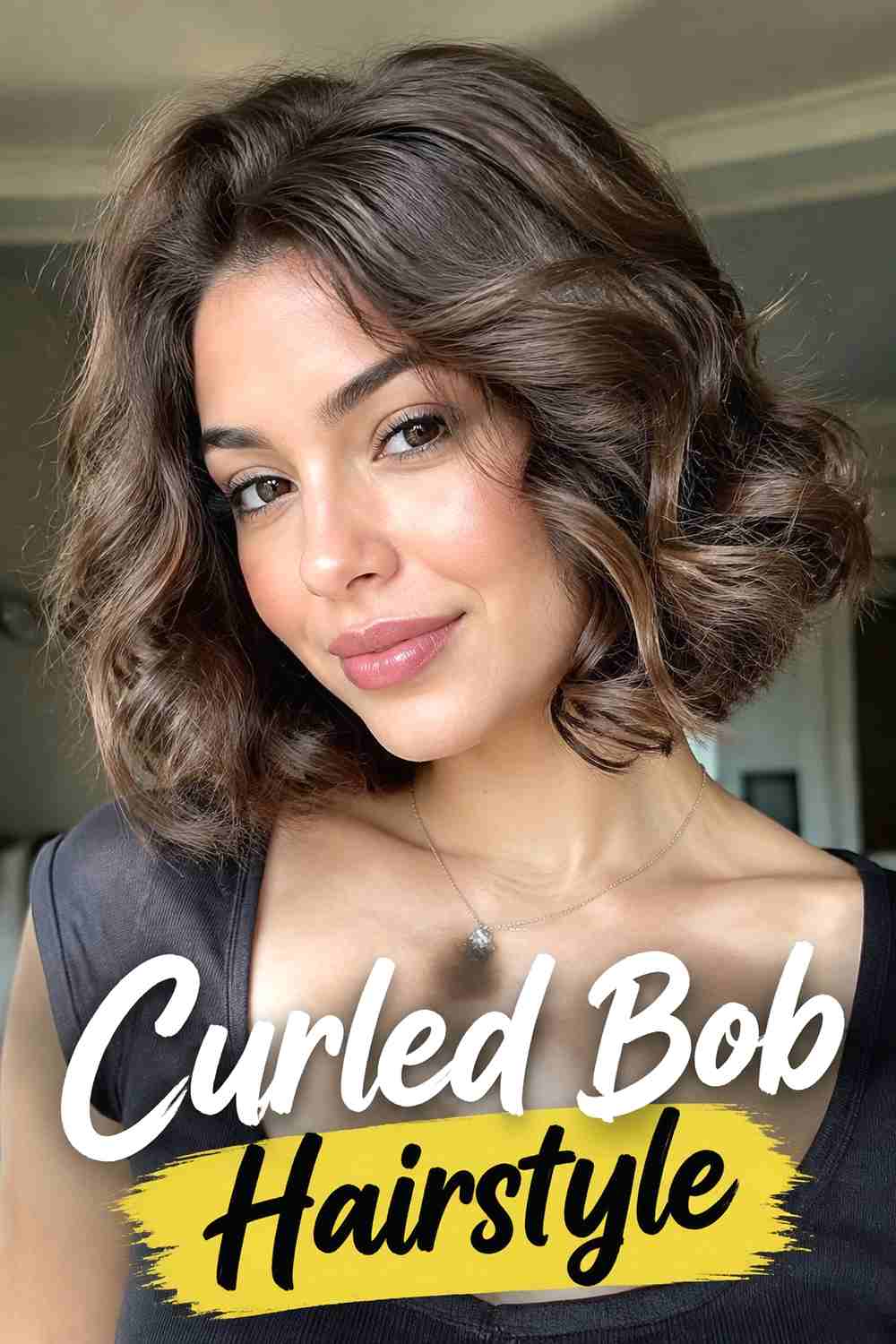 10. Curled Bob Hairstyle