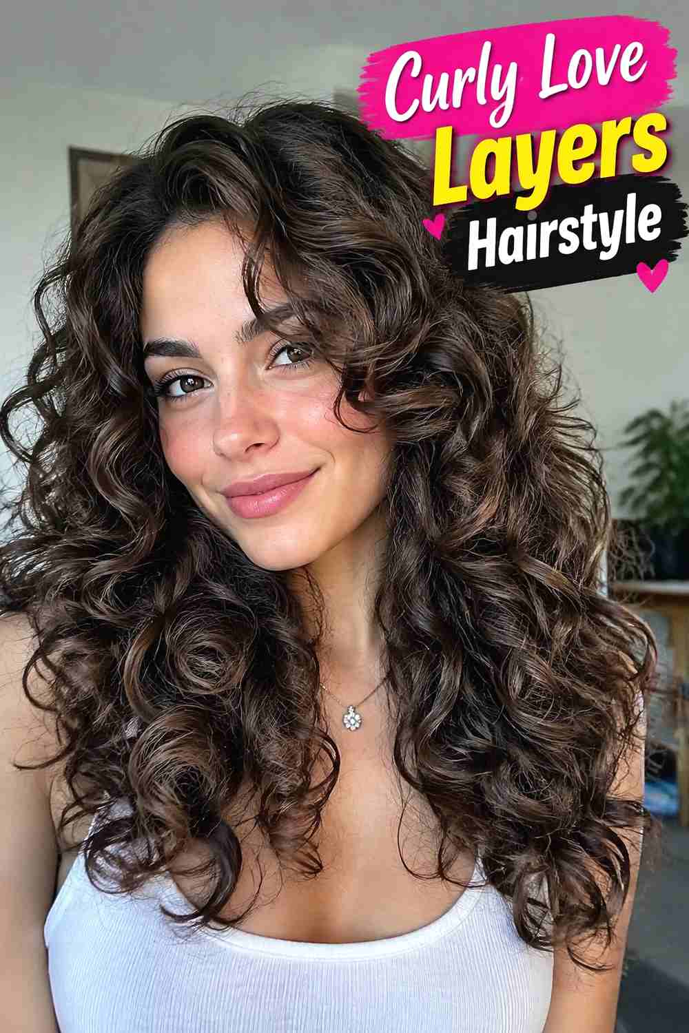 11. Curly Love Layers Hairstyle