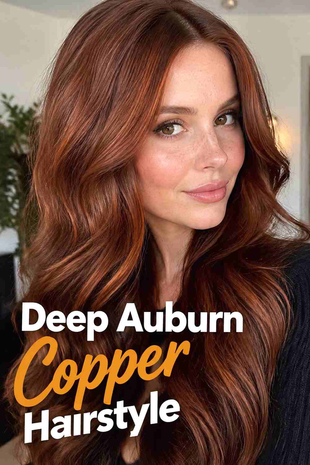 3. Deep Auburn Copper Hairstyle
