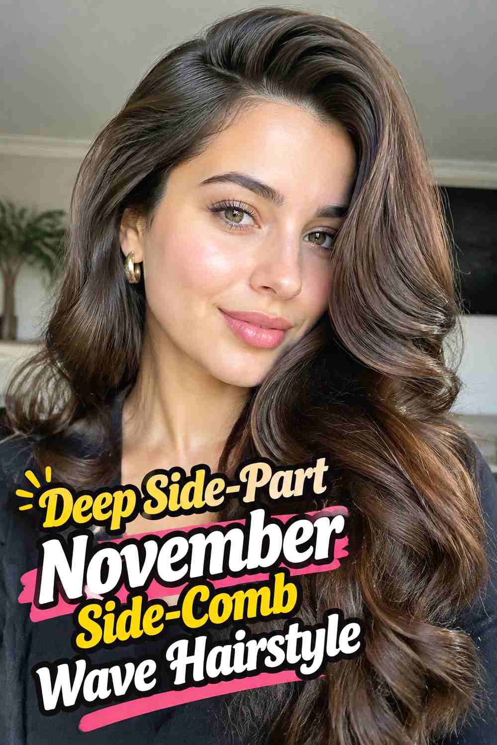 2. Deep Side Part November Side Comb Wave Hairstyle