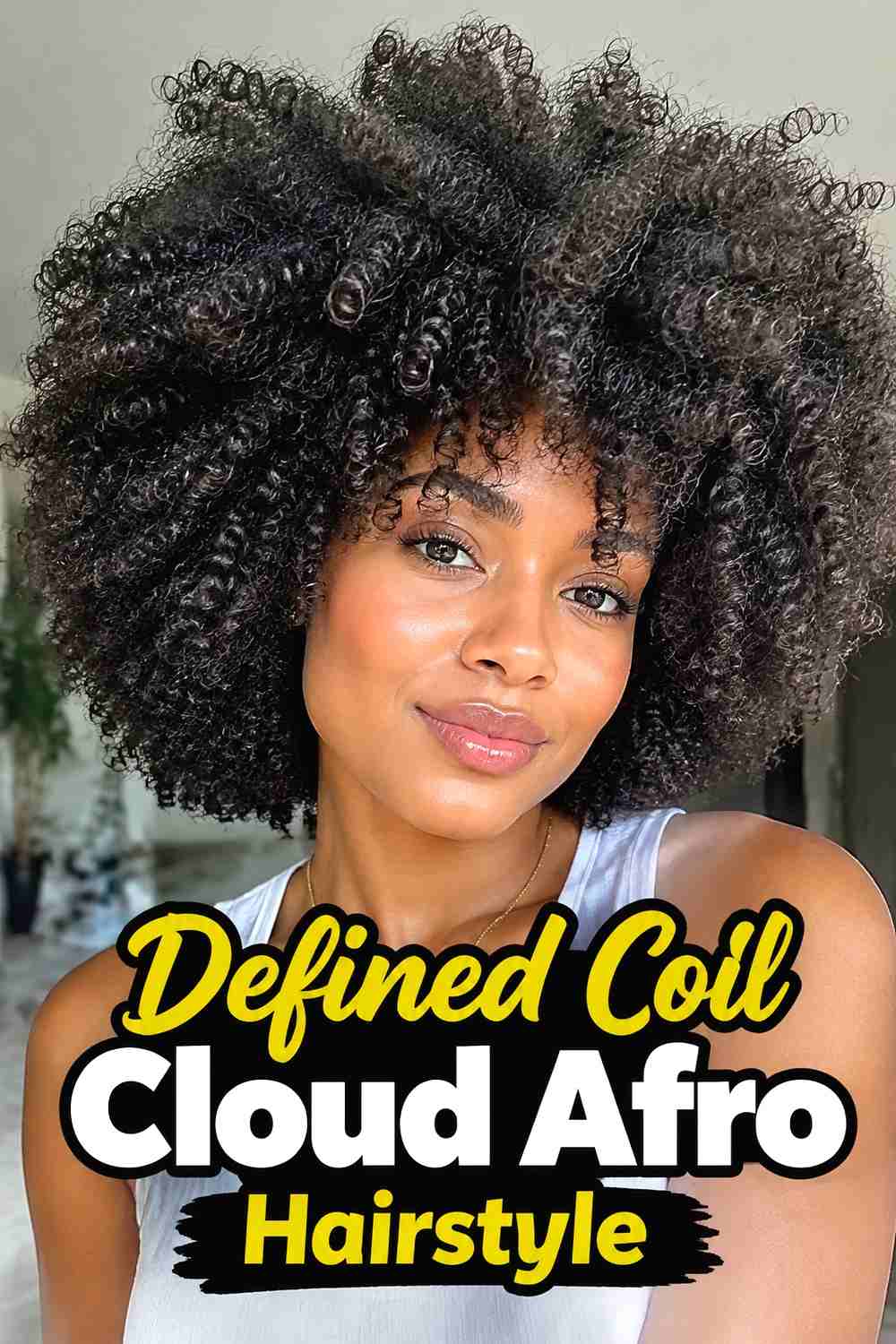 5. Defined Coil Cloud Afro Hairstyle