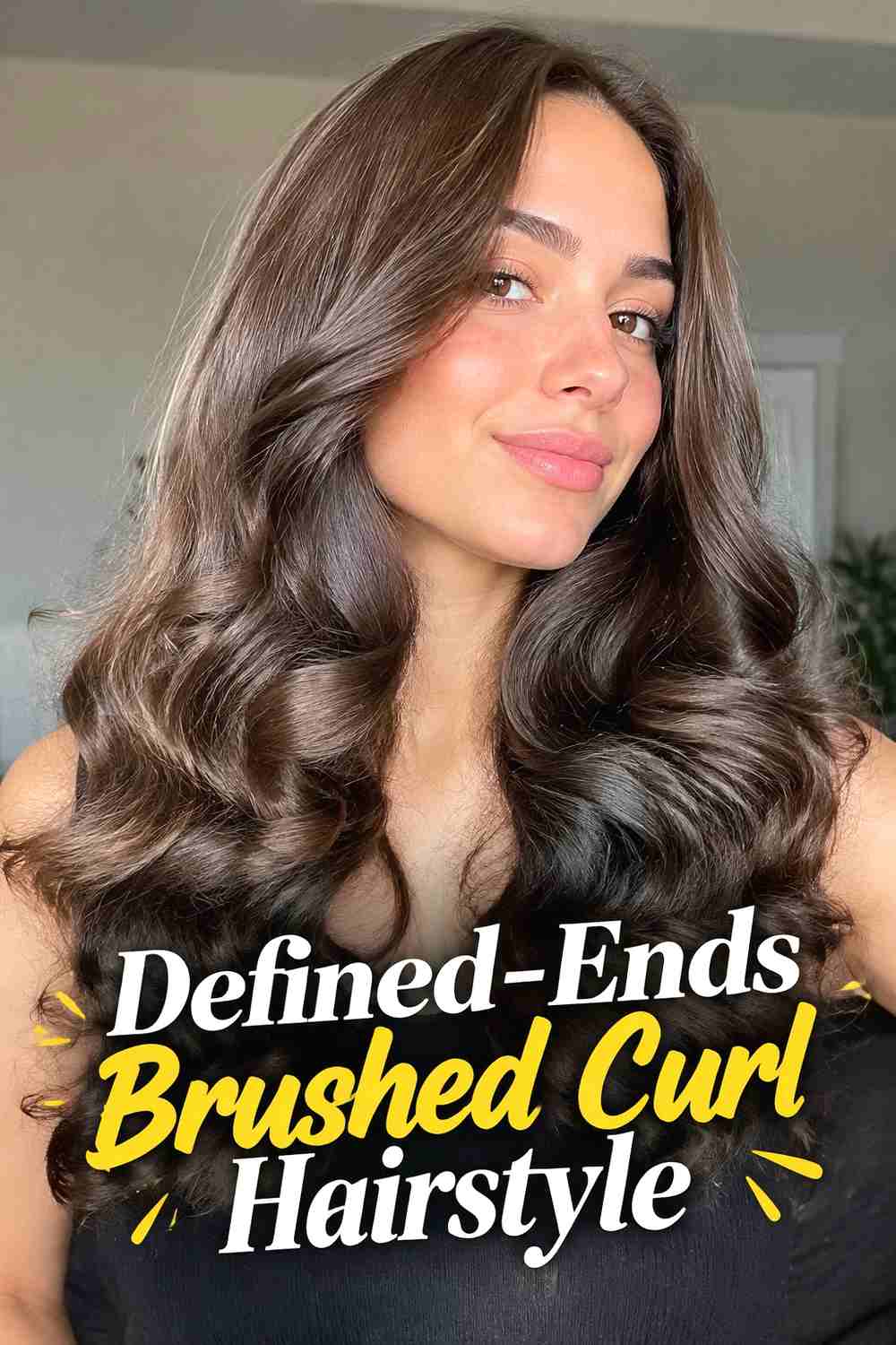 13. Defined Ends Brushed Curl Hairstyle