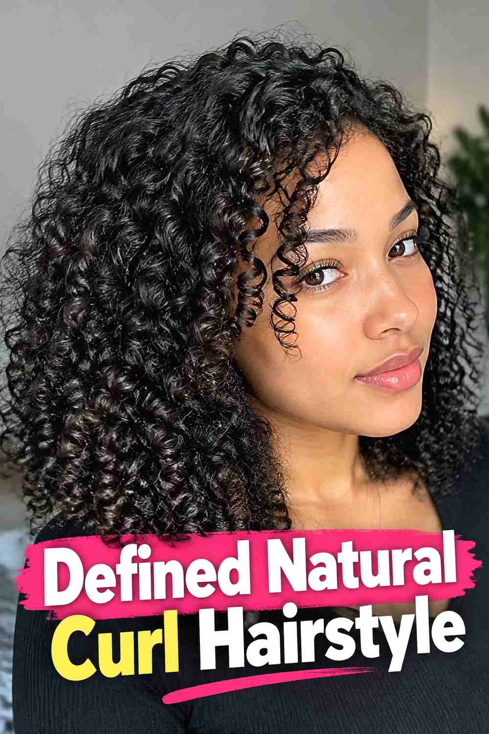 15. Defined Natural Curl Hairstyle