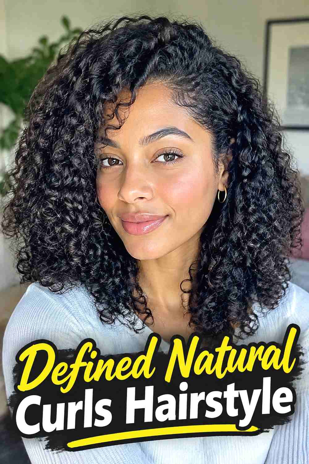 8. Defined Natural Curls Hairstyle