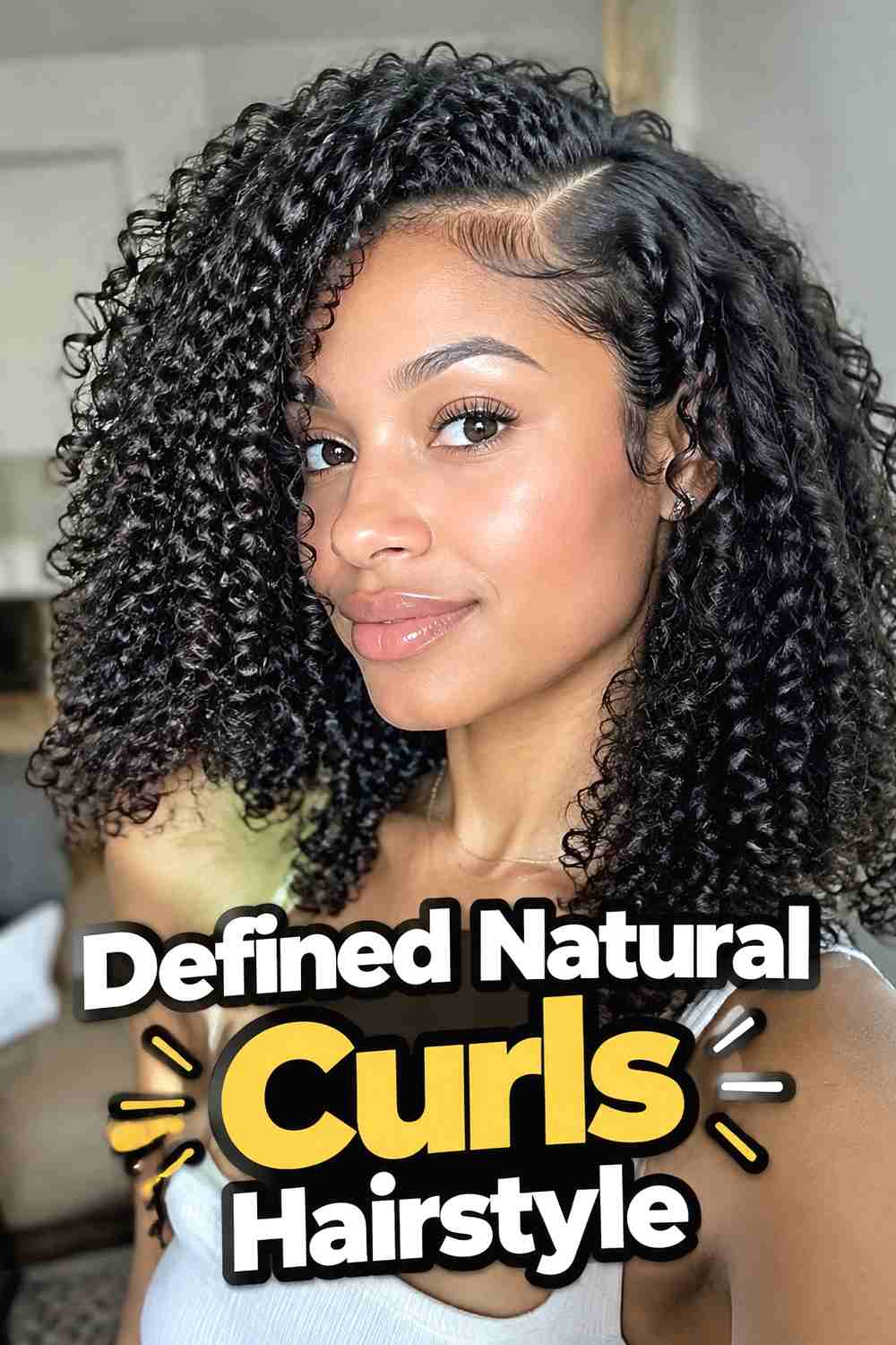 12. Defined Natural Curls Hairstyle