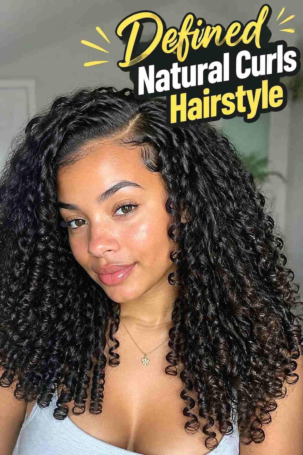9. Defined Natural Curls Hairstyle