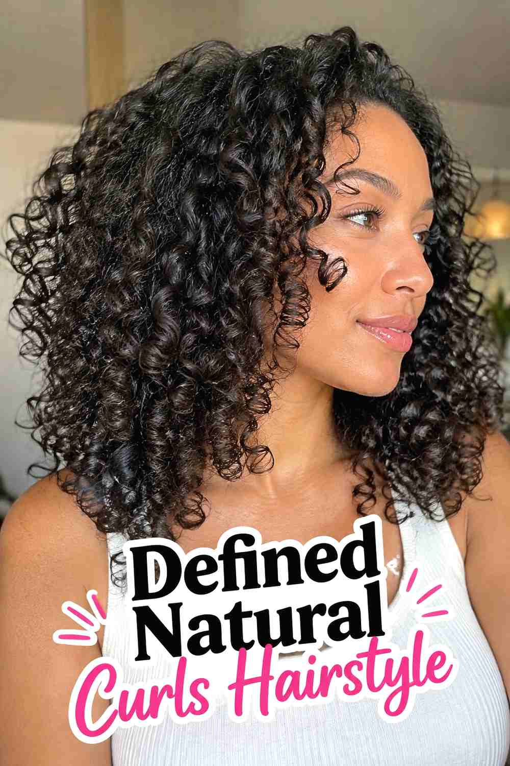 9. Defined Natural Curls Hairstyle