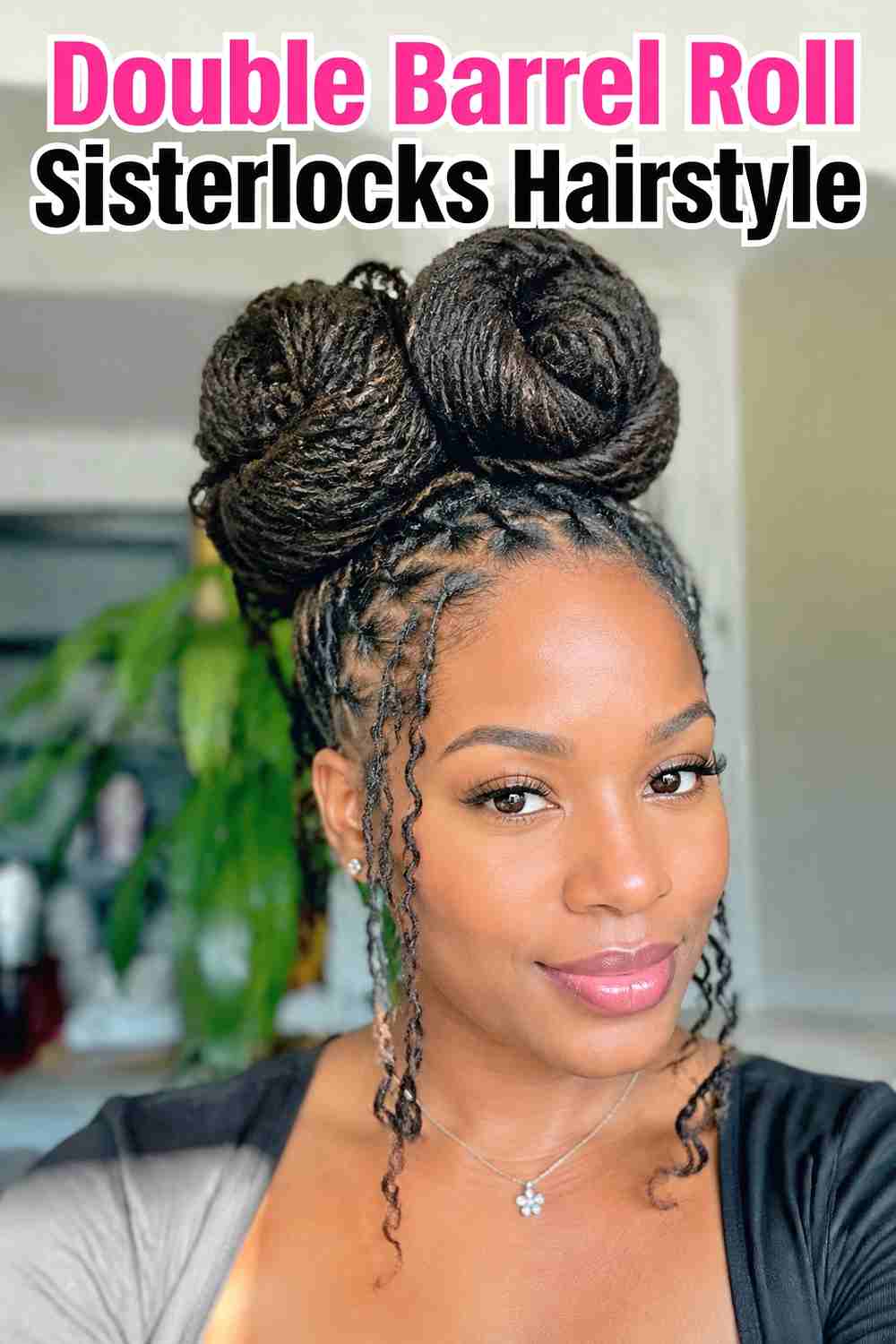 3. Double Barrel Roll Sisterlocks Hairstyle