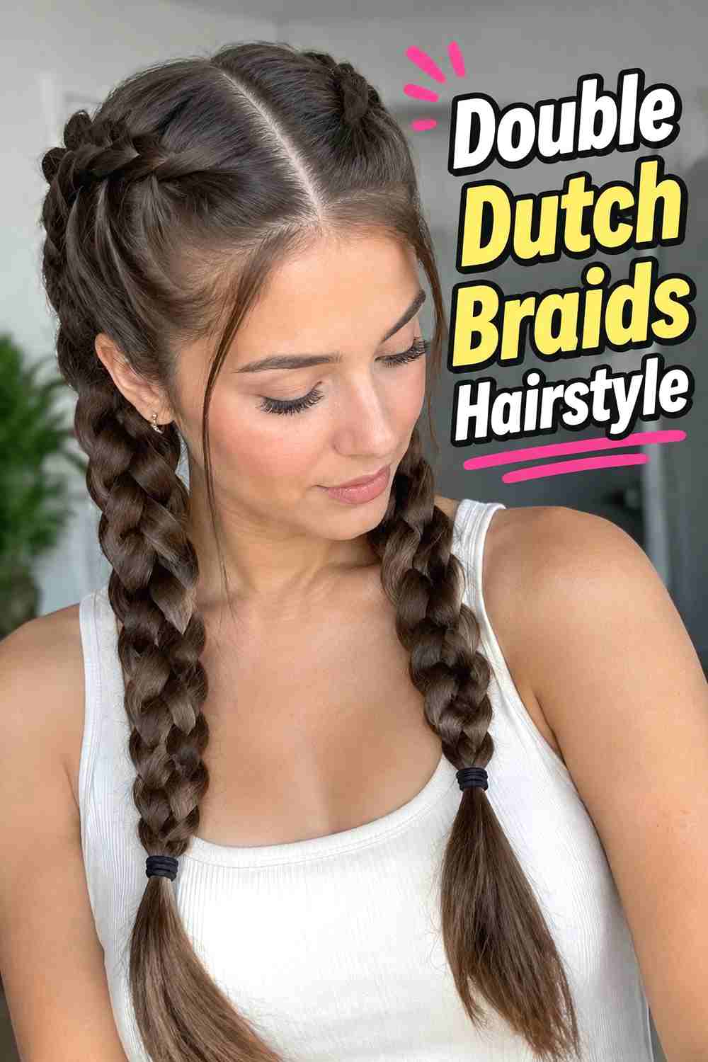 9. Double Dutch Braids Hairstyle