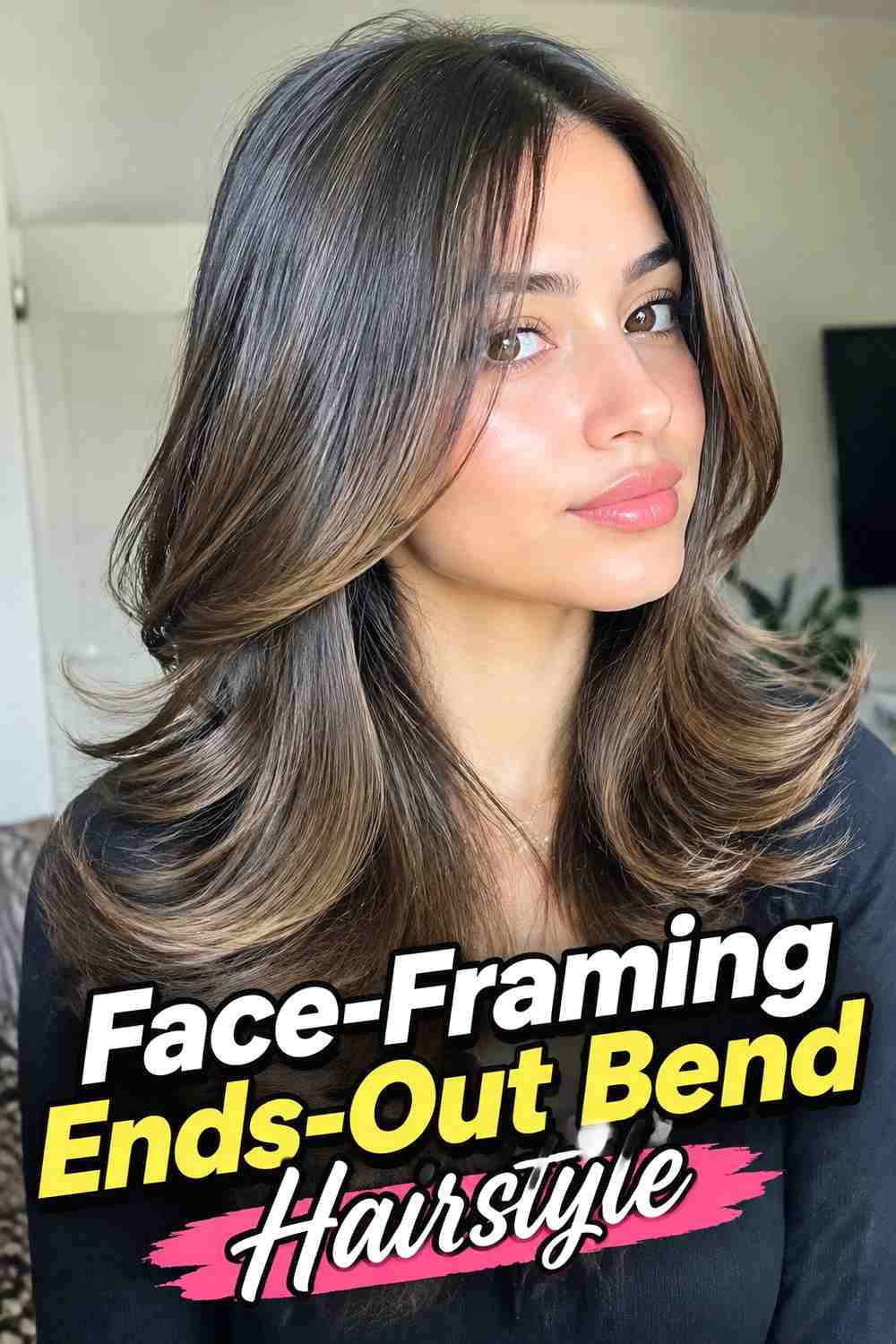 7. Face Framing Ends Out Bend Hairstyle
