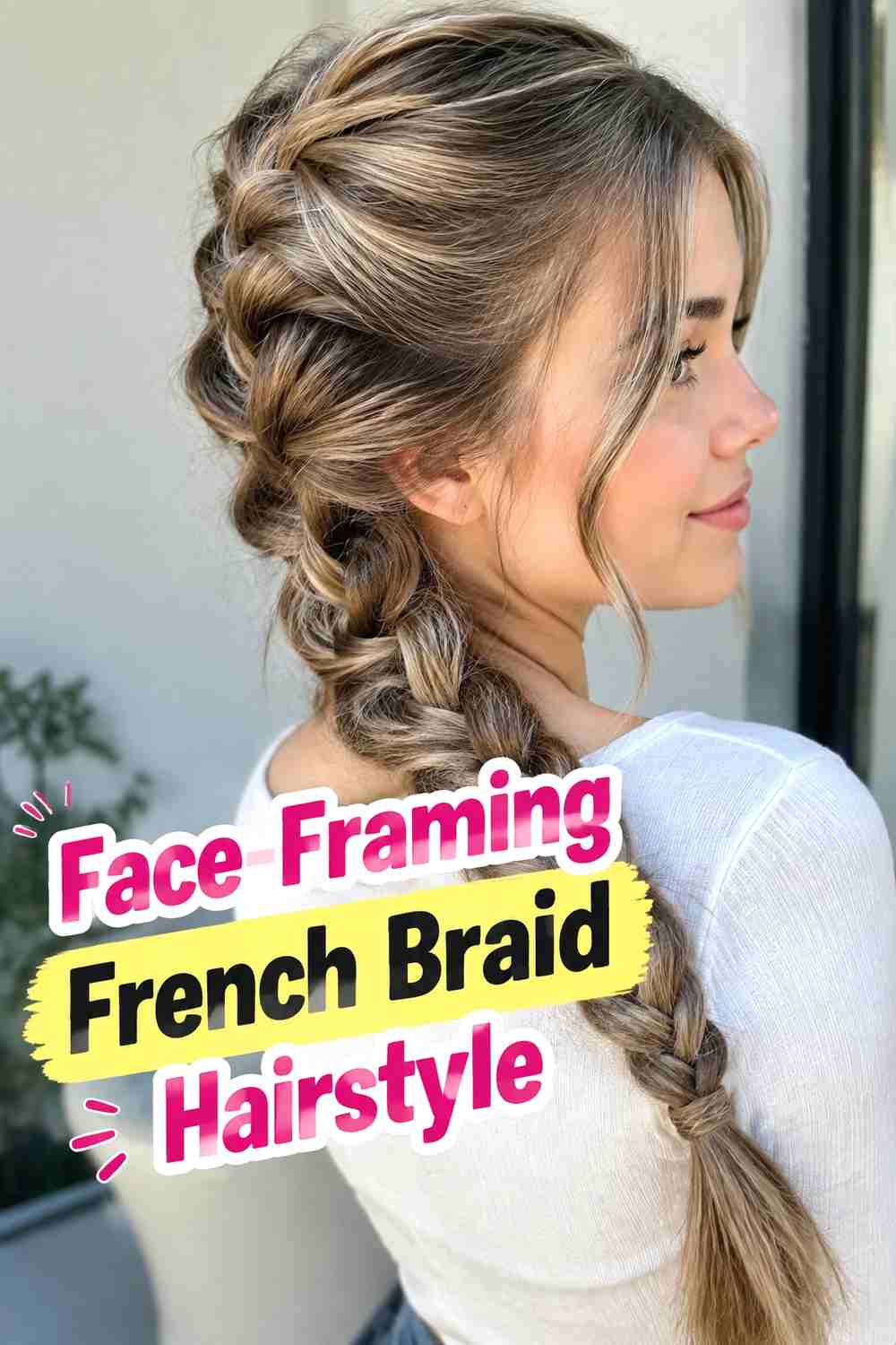 5. Face Framing French Braid Hairstyle
