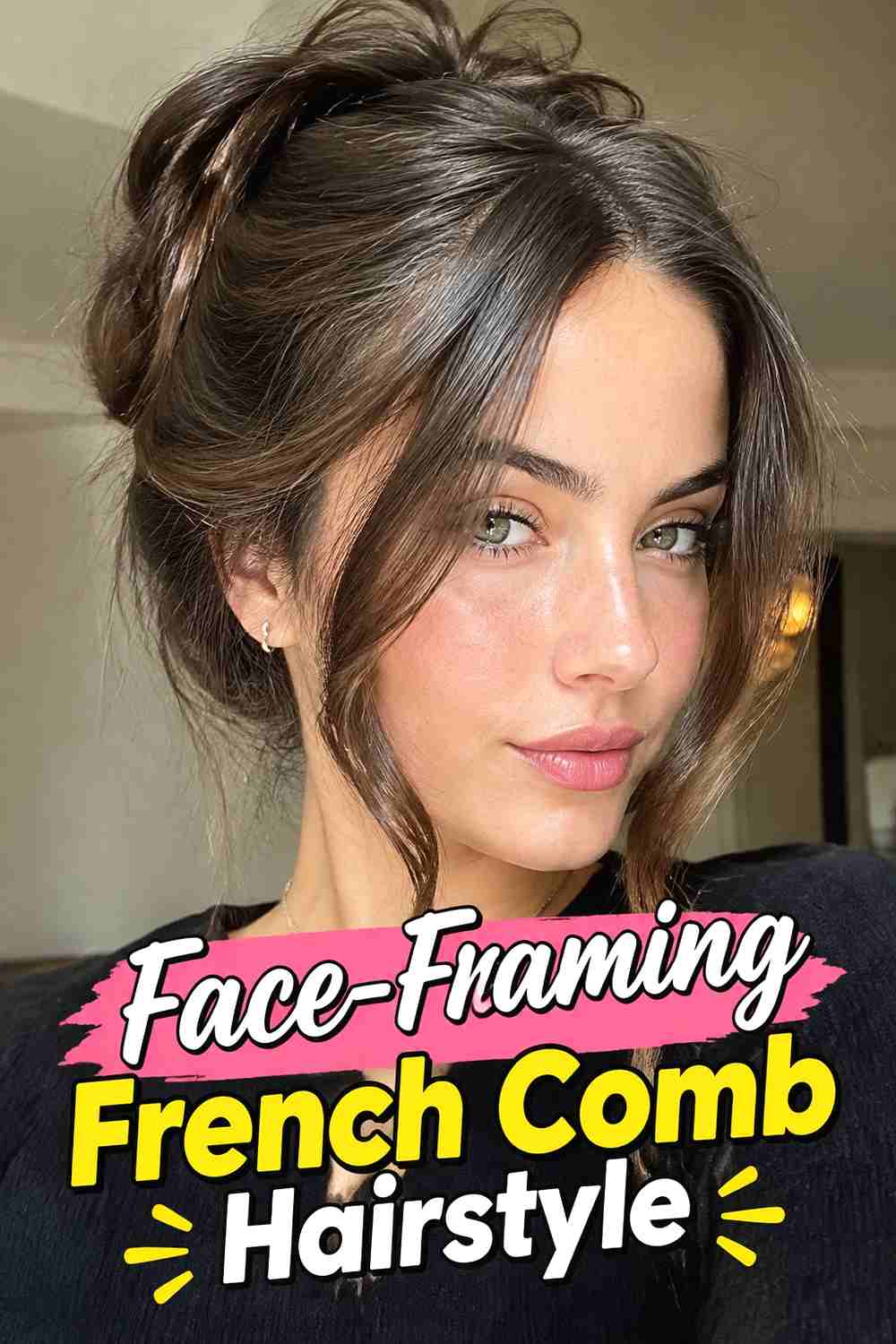 12. Face Framing French Comb Hairstyle